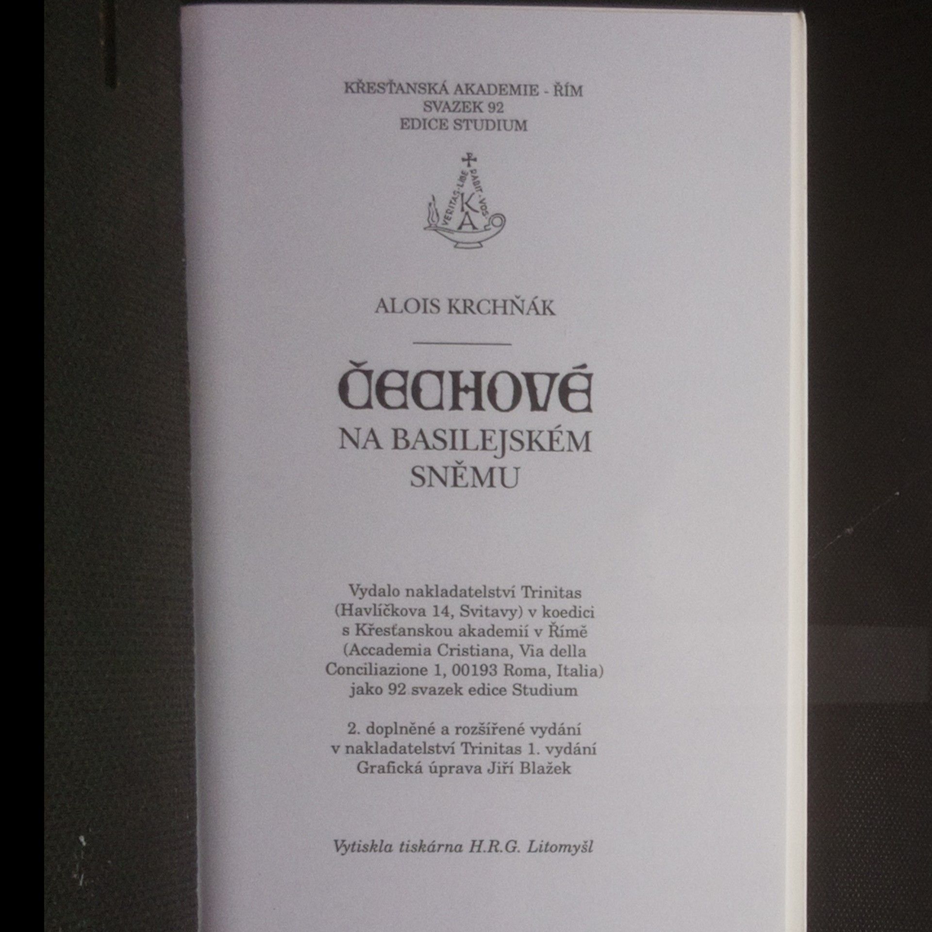 Alois Krchňák Čechové na basilejském sněmu