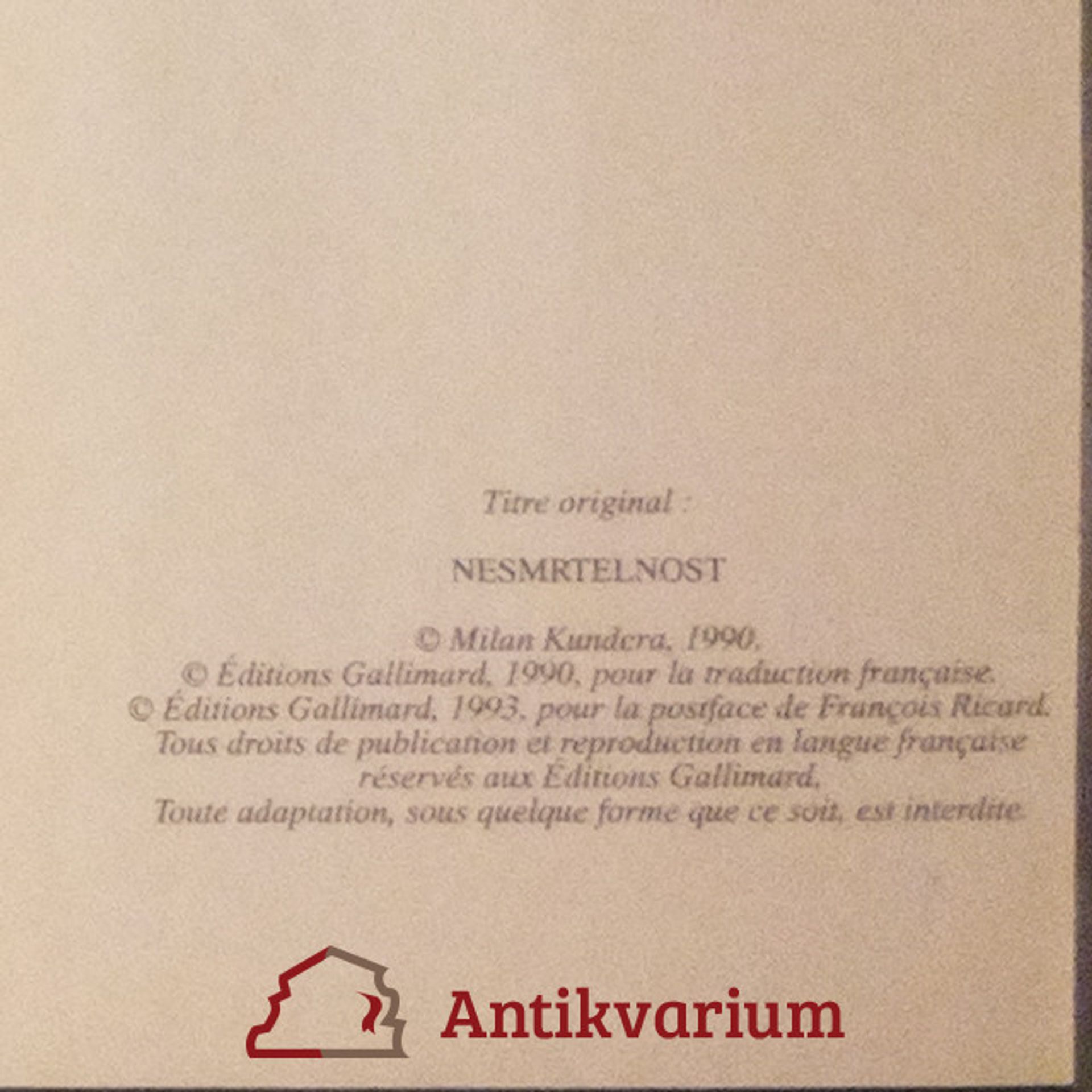 Milan Kundera L'immortalité