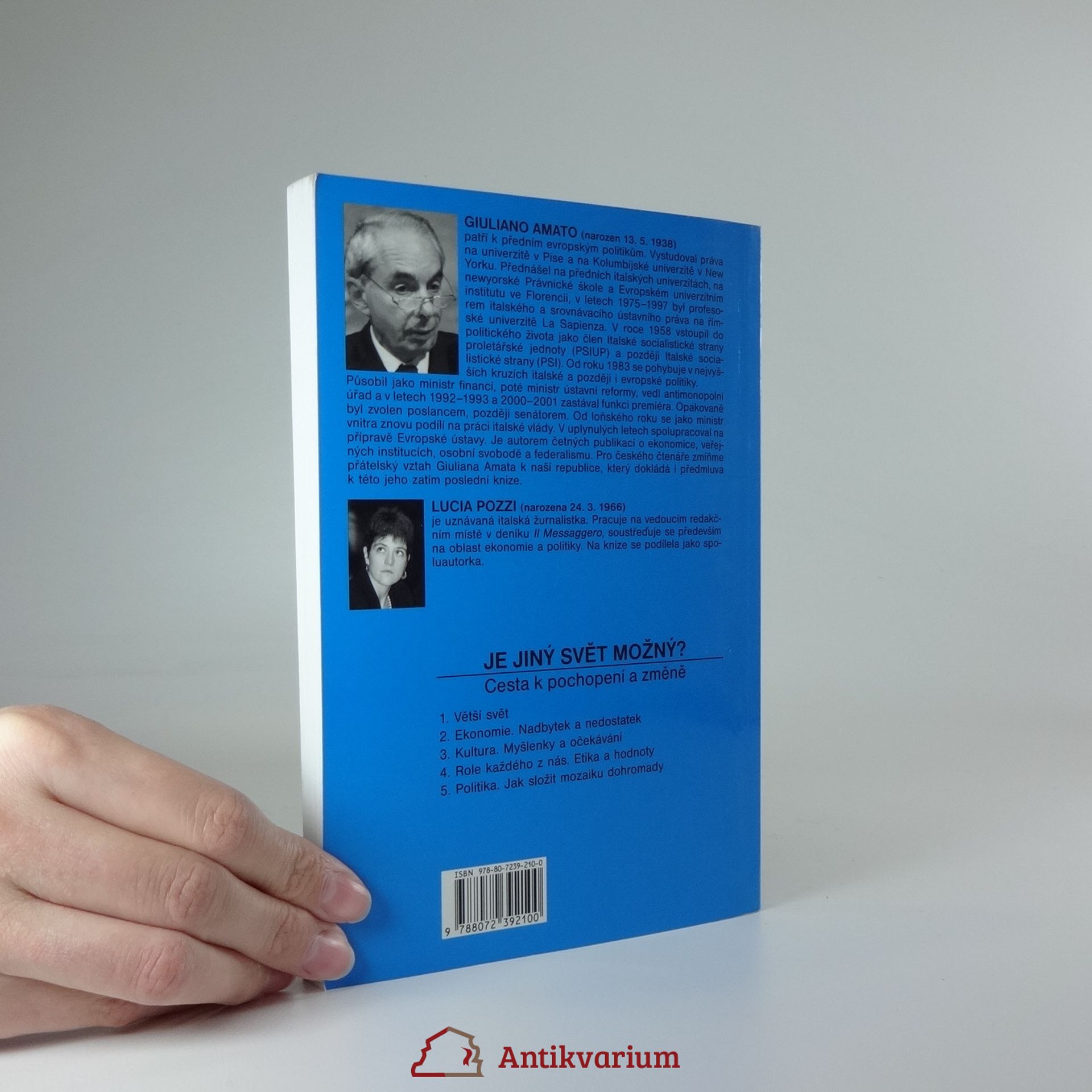 Giuliano Amato Je jiný svět možný? - cesta k pochopení a změně