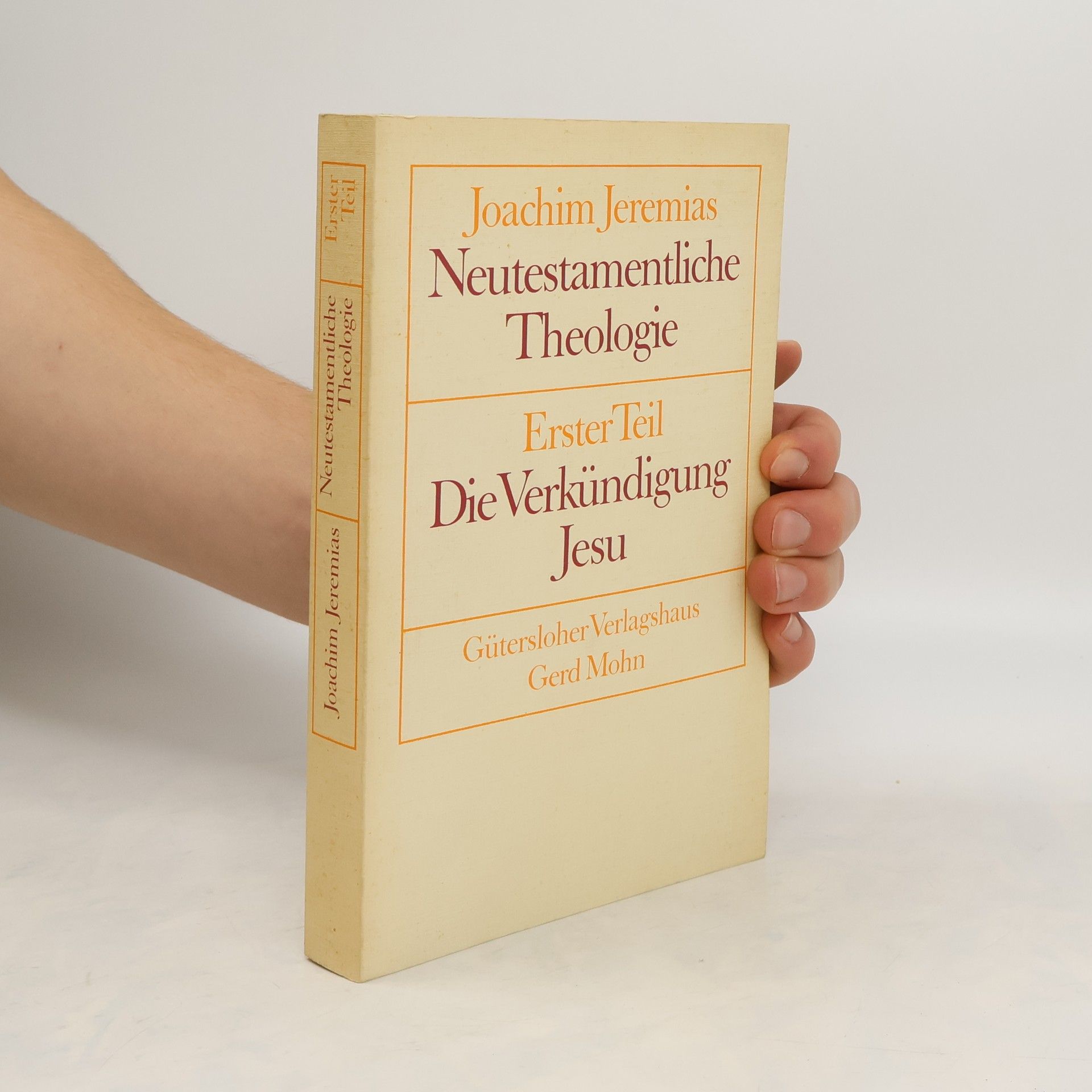 Joachim Jeremias Neutestamentliche Theologie
