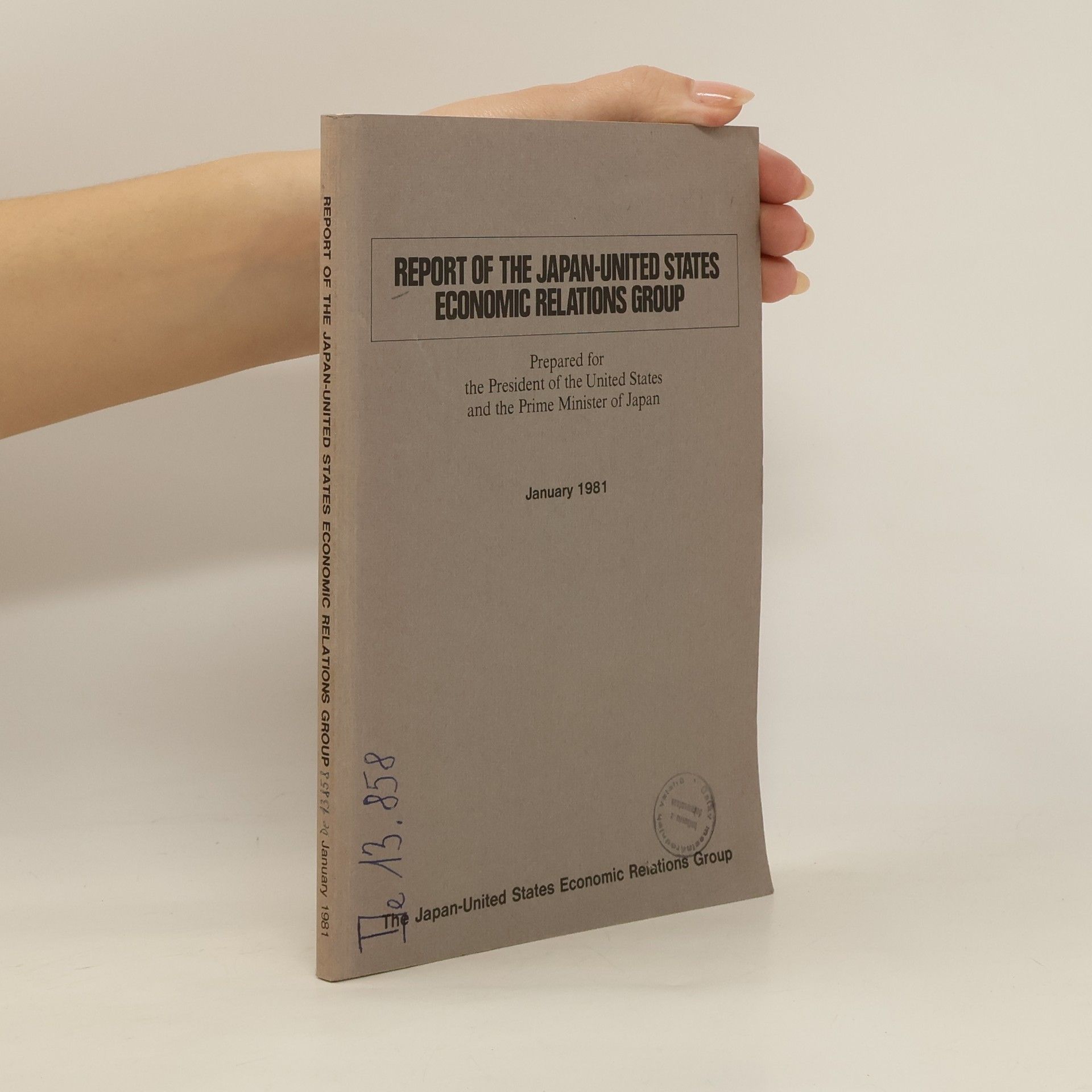 Collectif d'auteurs Report of the Japan-United States Economic Relations Group