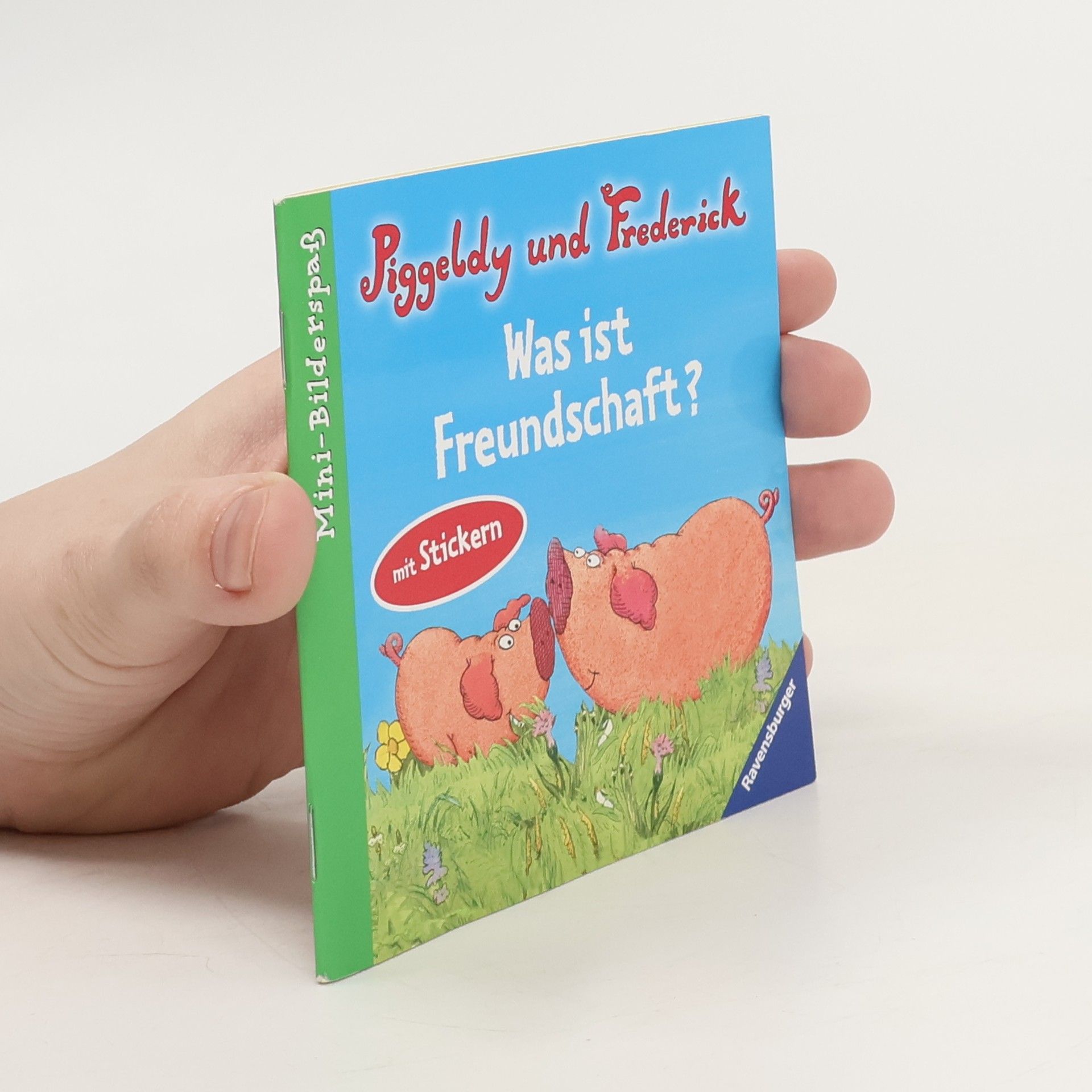 Elke Loewe Ravensburger Mini-Bilderspaß 63, Neue Geschichten von Piggeldy und Frederick, Verkaufs-Kassette