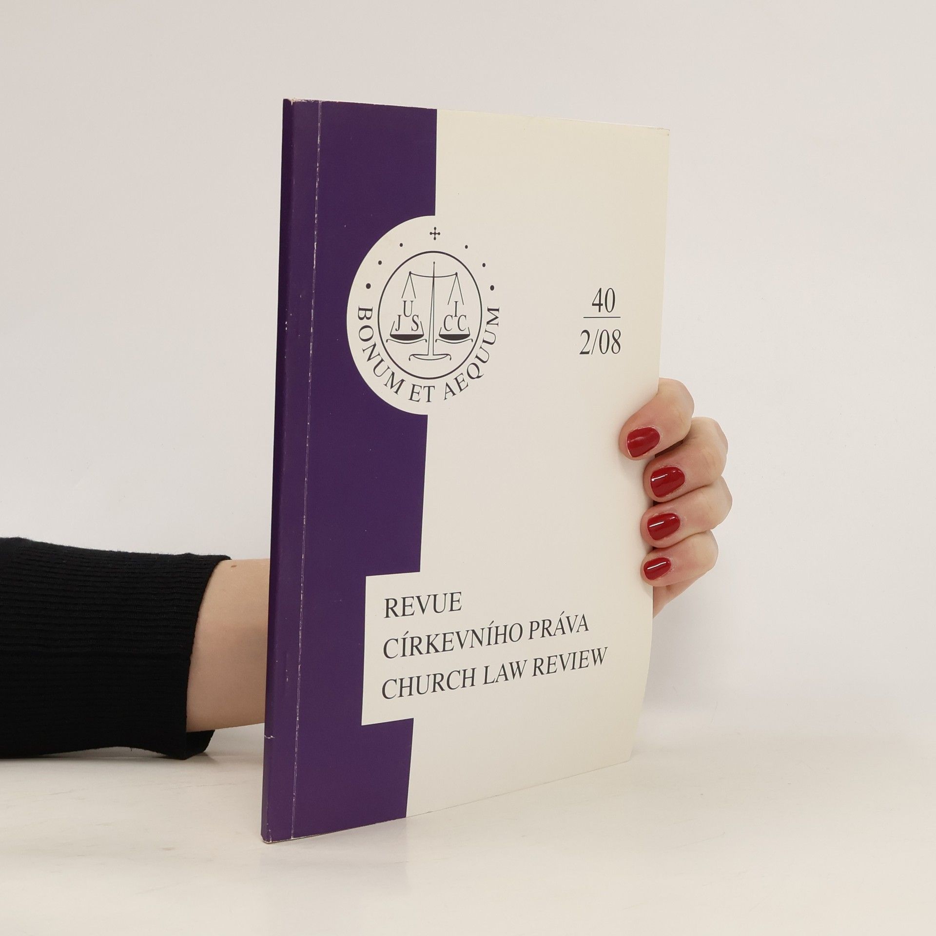 Collectif d'auteurs Revue církevního práva 40, 2/08