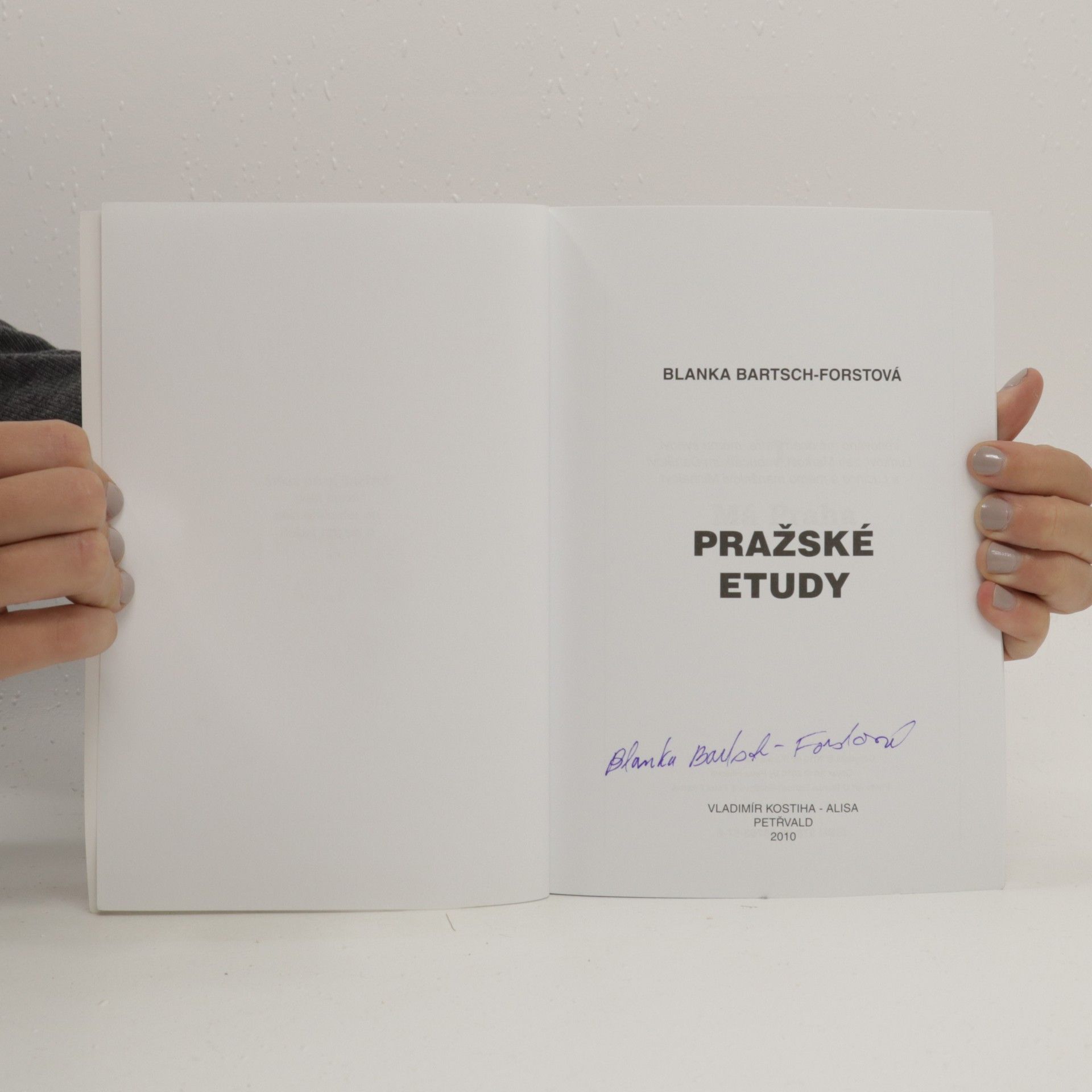 Blanka Bartsch Forstová Pražské Etudy