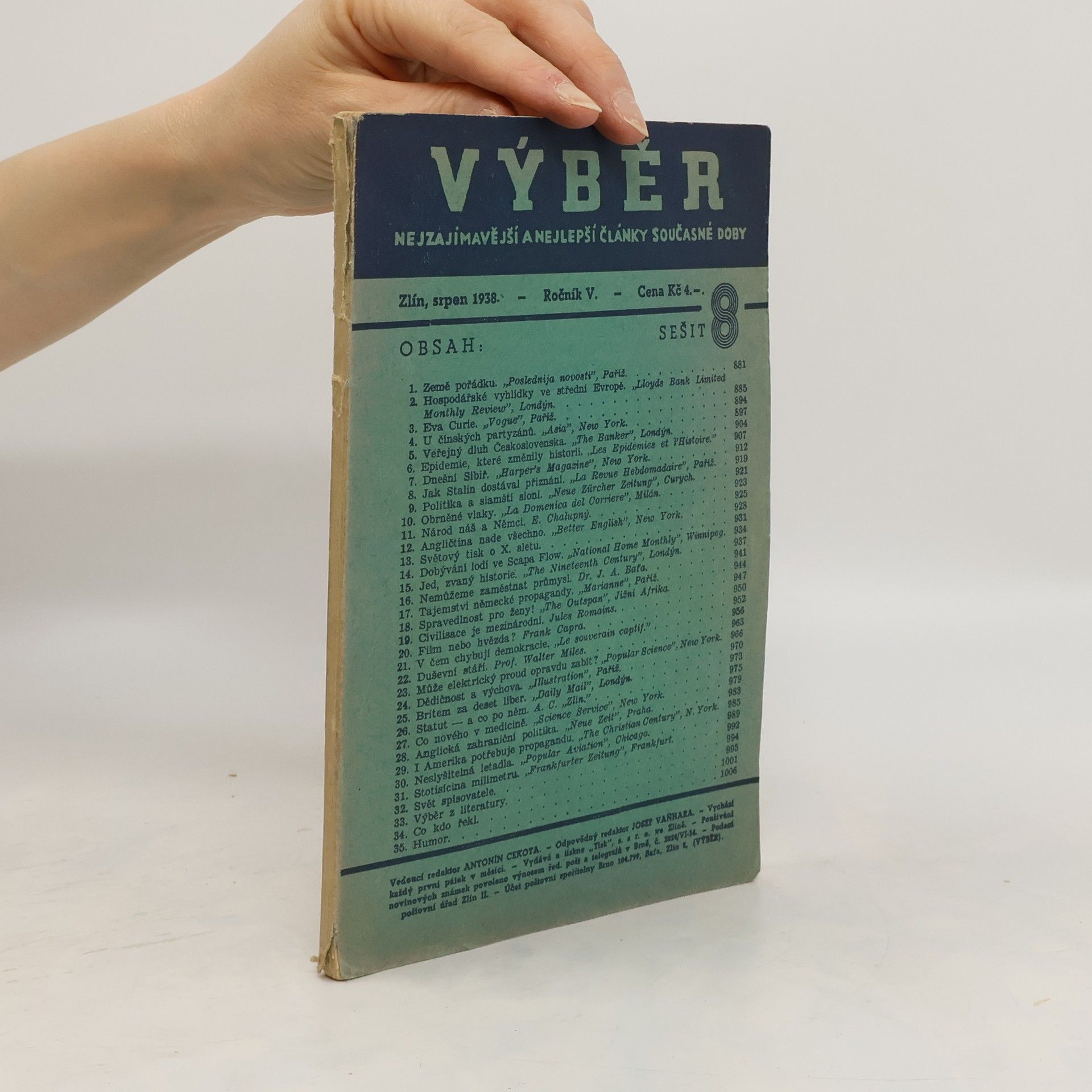 Kolektív autorov Výběr 8. Nejzajímavější a nejlepší články současné doby