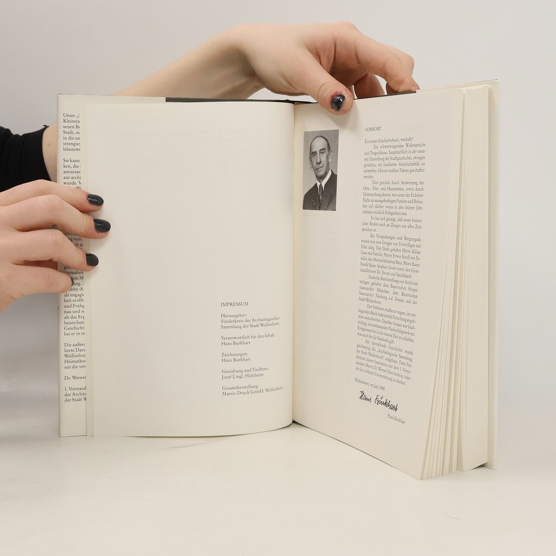 Hans Burkhart Geschichte der Stadt Weissenhorn und ihrer Stadtteile