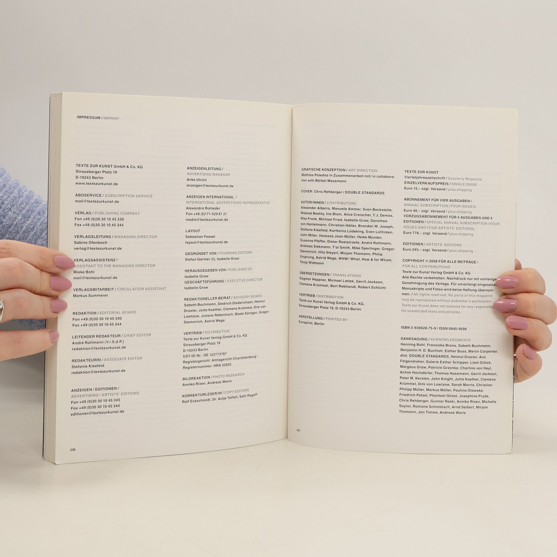 kolektiv Texte zur Kunst 6/2009