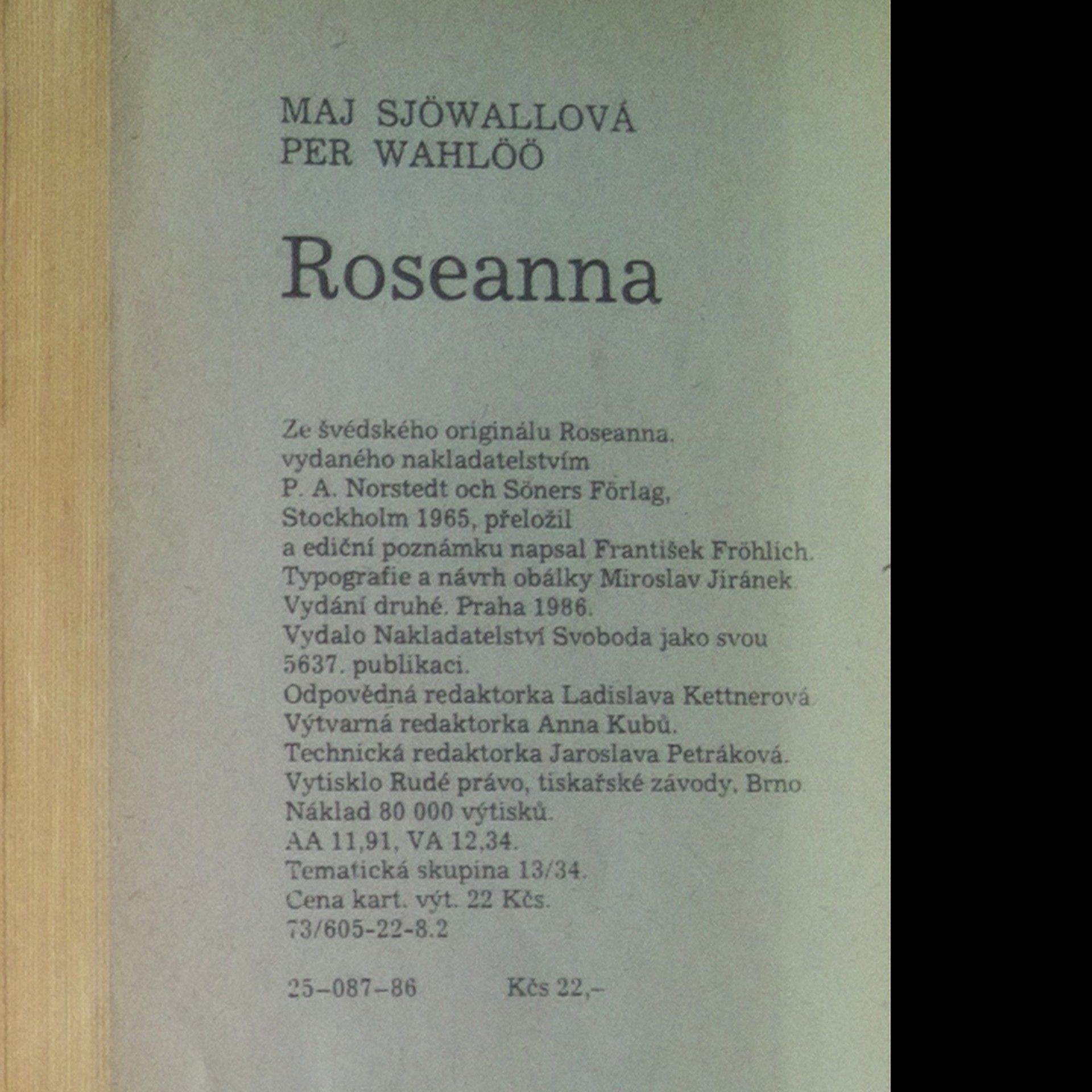 Per Wahlöö 10 románů o zločinu