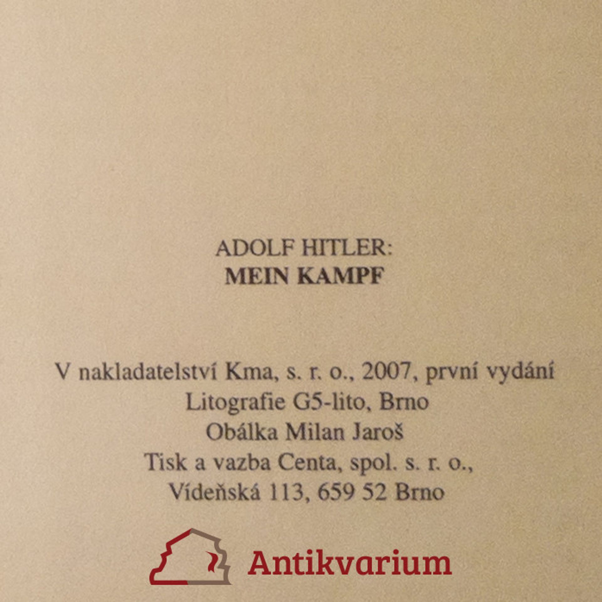 Luisa Müllerová Adolf Hitler: Mein Kampf. Očima dneška