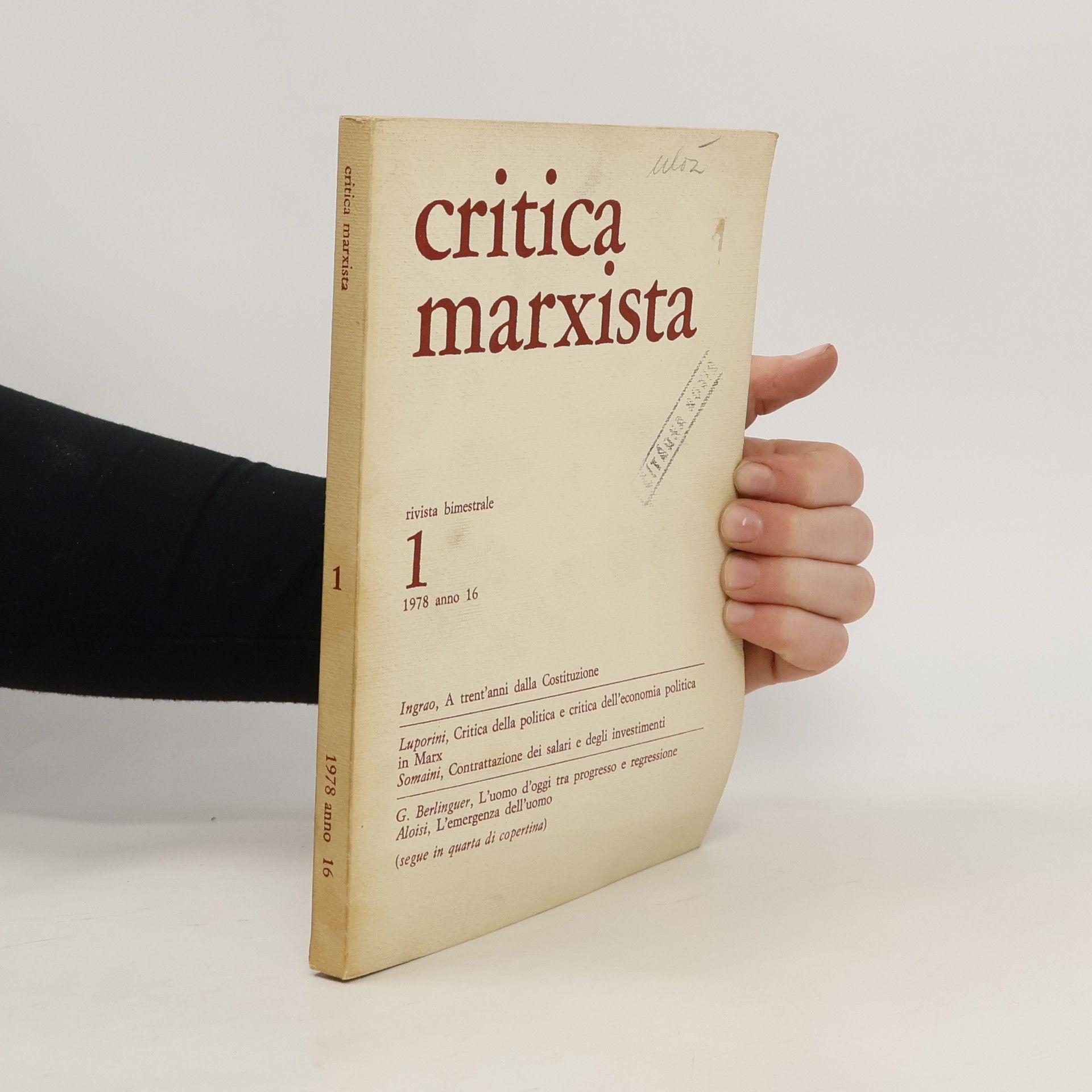AA.VV. Critica marxista 1/1978