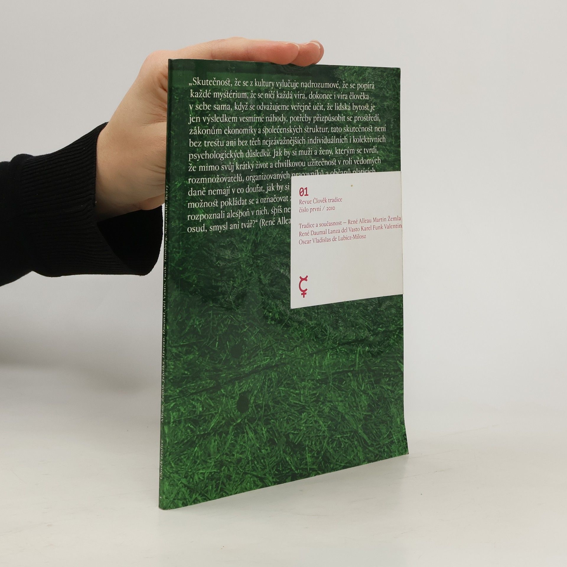 Auteurscollectief Revue Člověk a tradice 1/2010