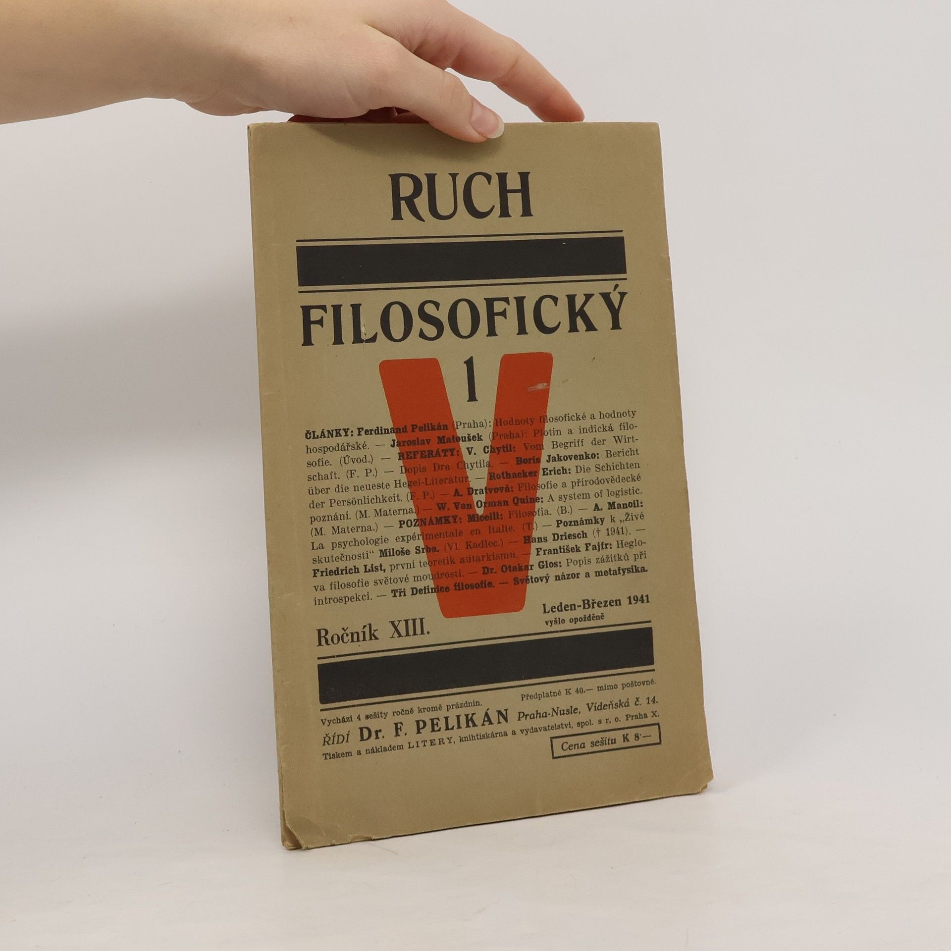 Collectif d'auteurs Ruch filosofický 1