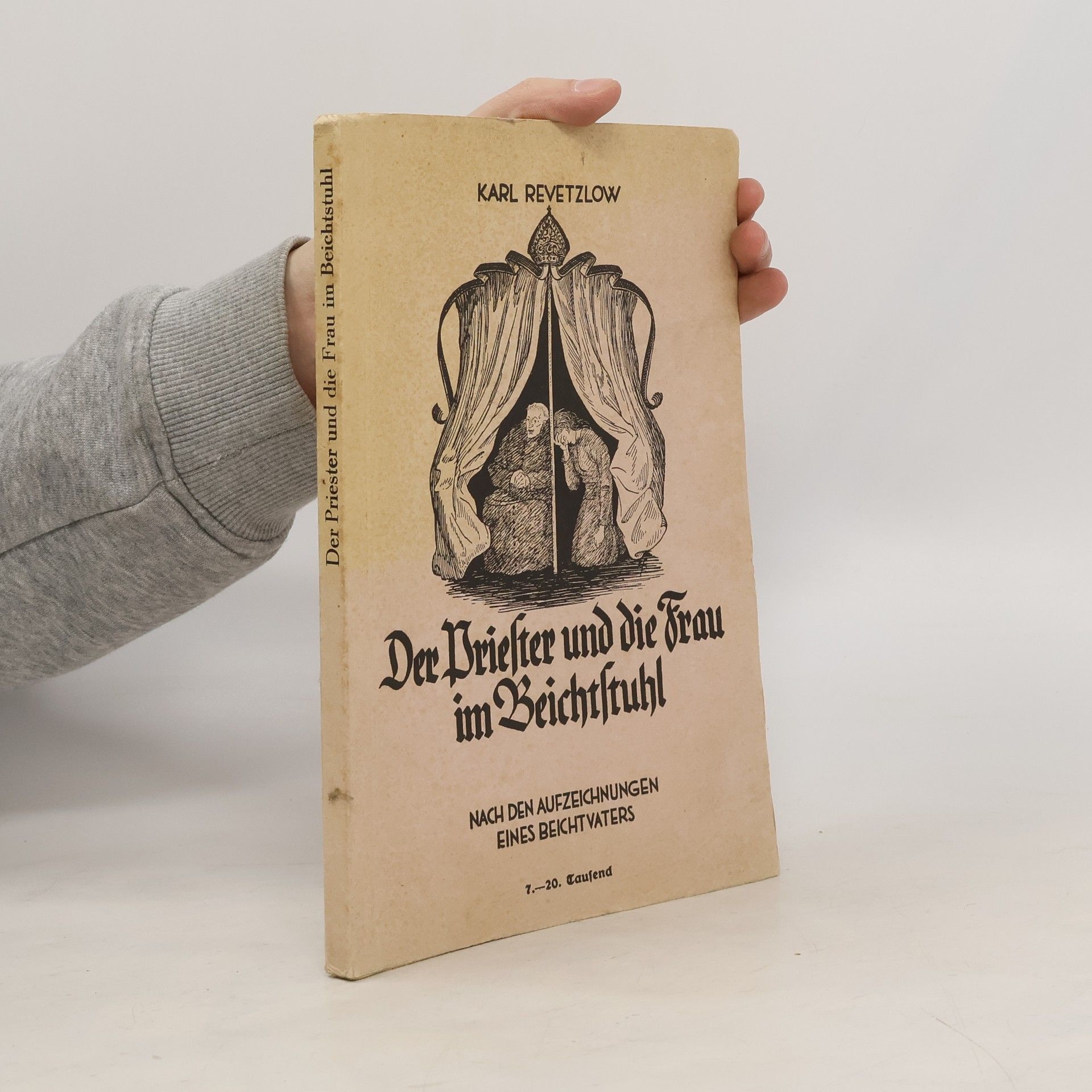 Der Priester und die Frau im Beichtstuhl