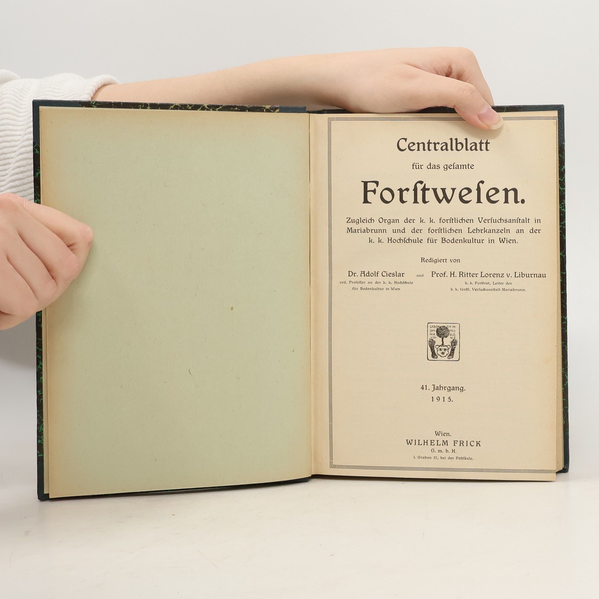 kolektiv Centralblatt für das gesamte Forstwesen