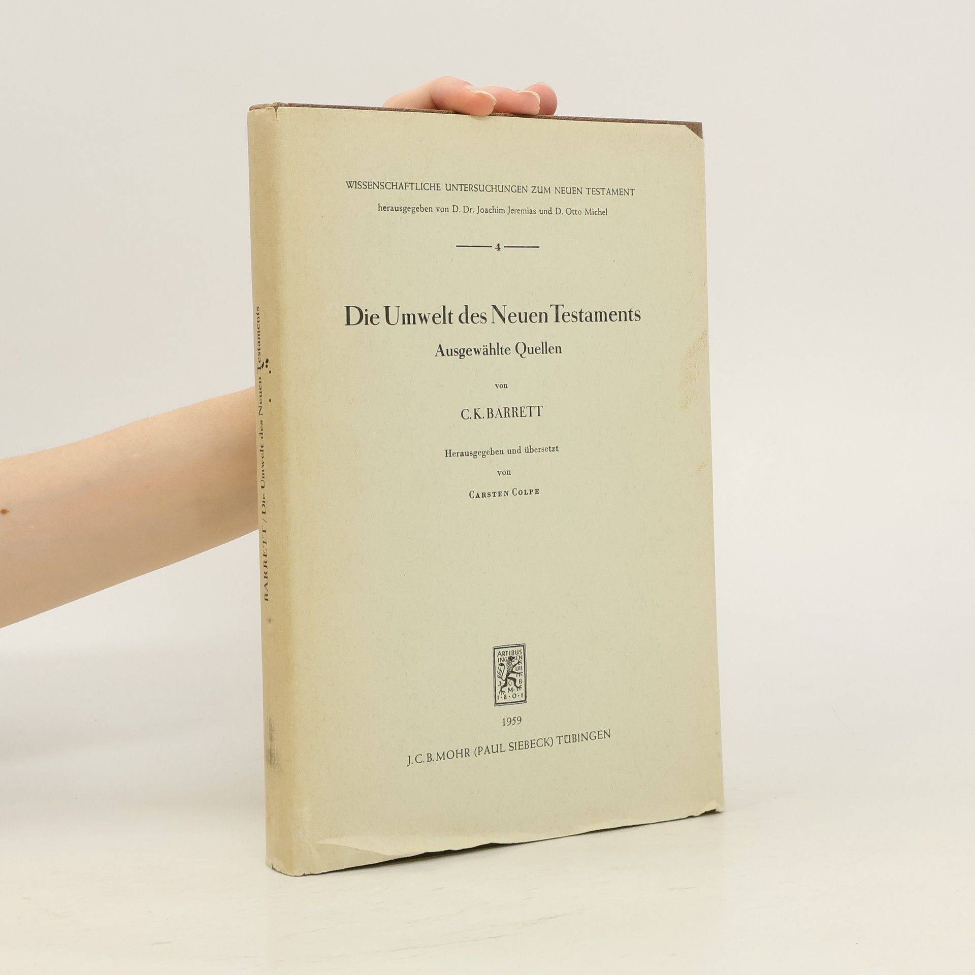 C.K. Barrett Die Umwelt des Neuen Testaments