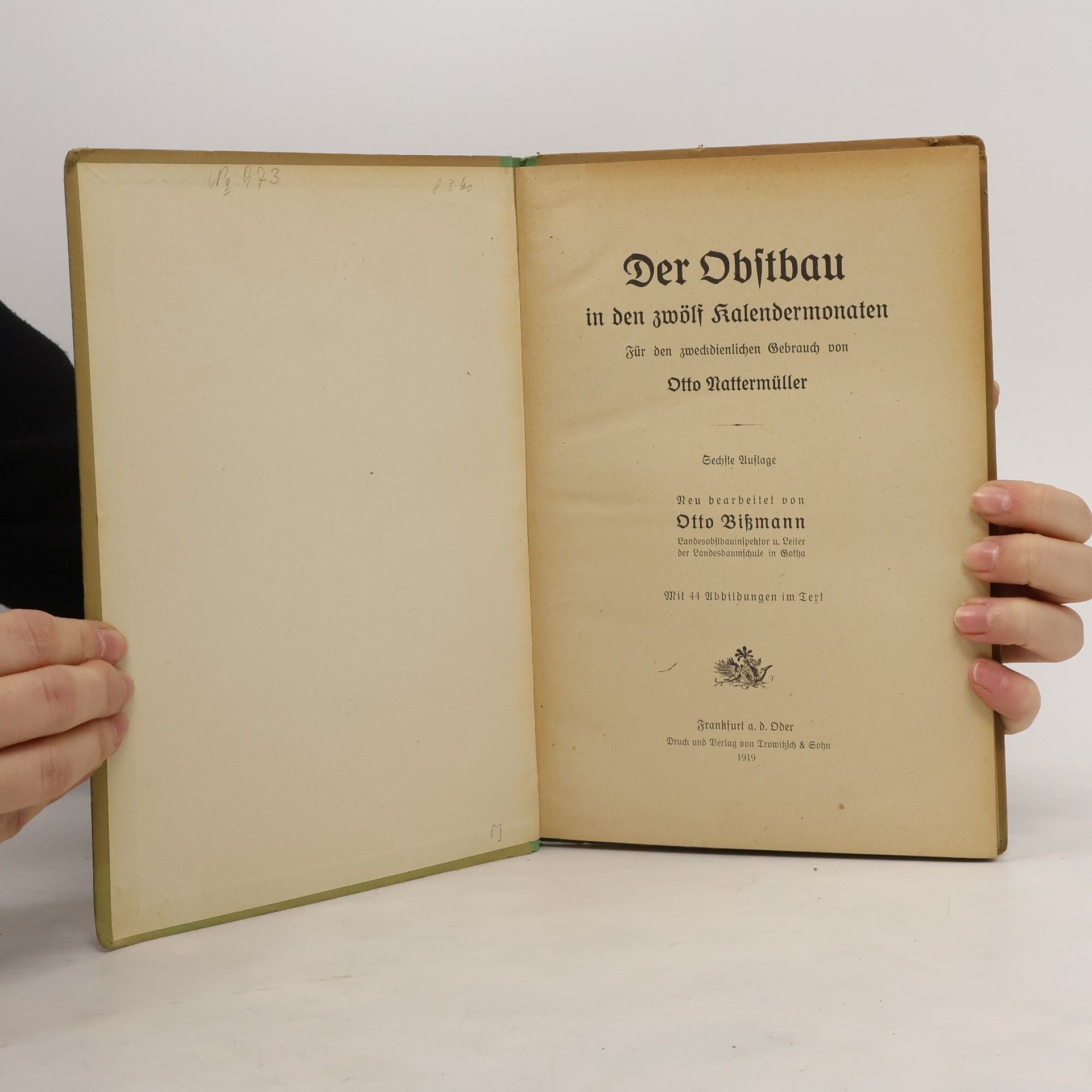 Otto Nattermüller Der Obstbau in den zwölf Kalendermonaten