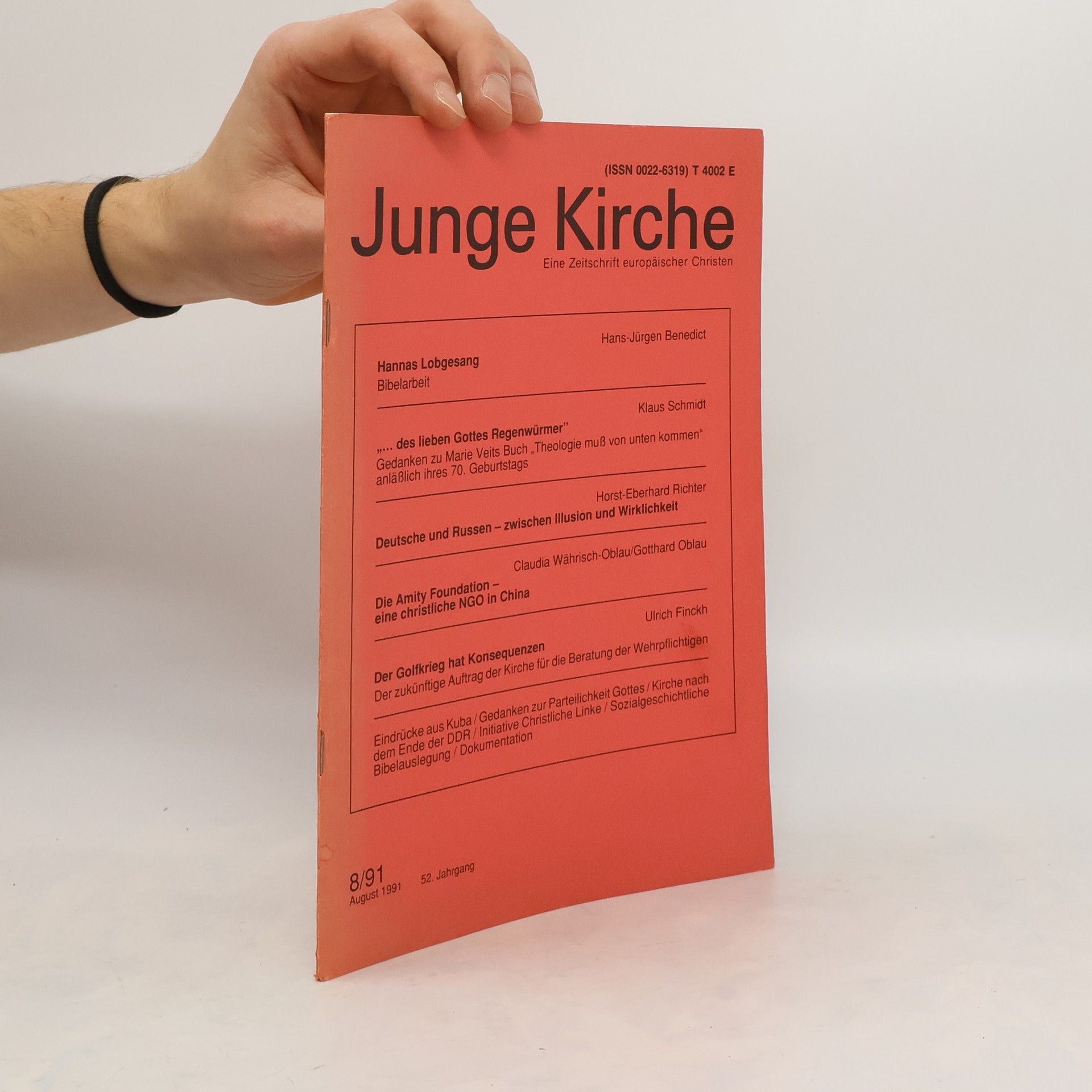 Autorenkollektiv Junge Kirche 3/91