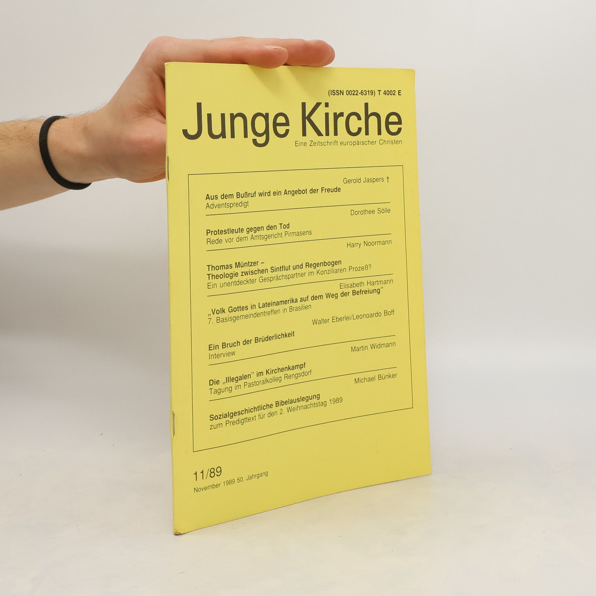 Autorenkollektiv Junge Kirche 11/89