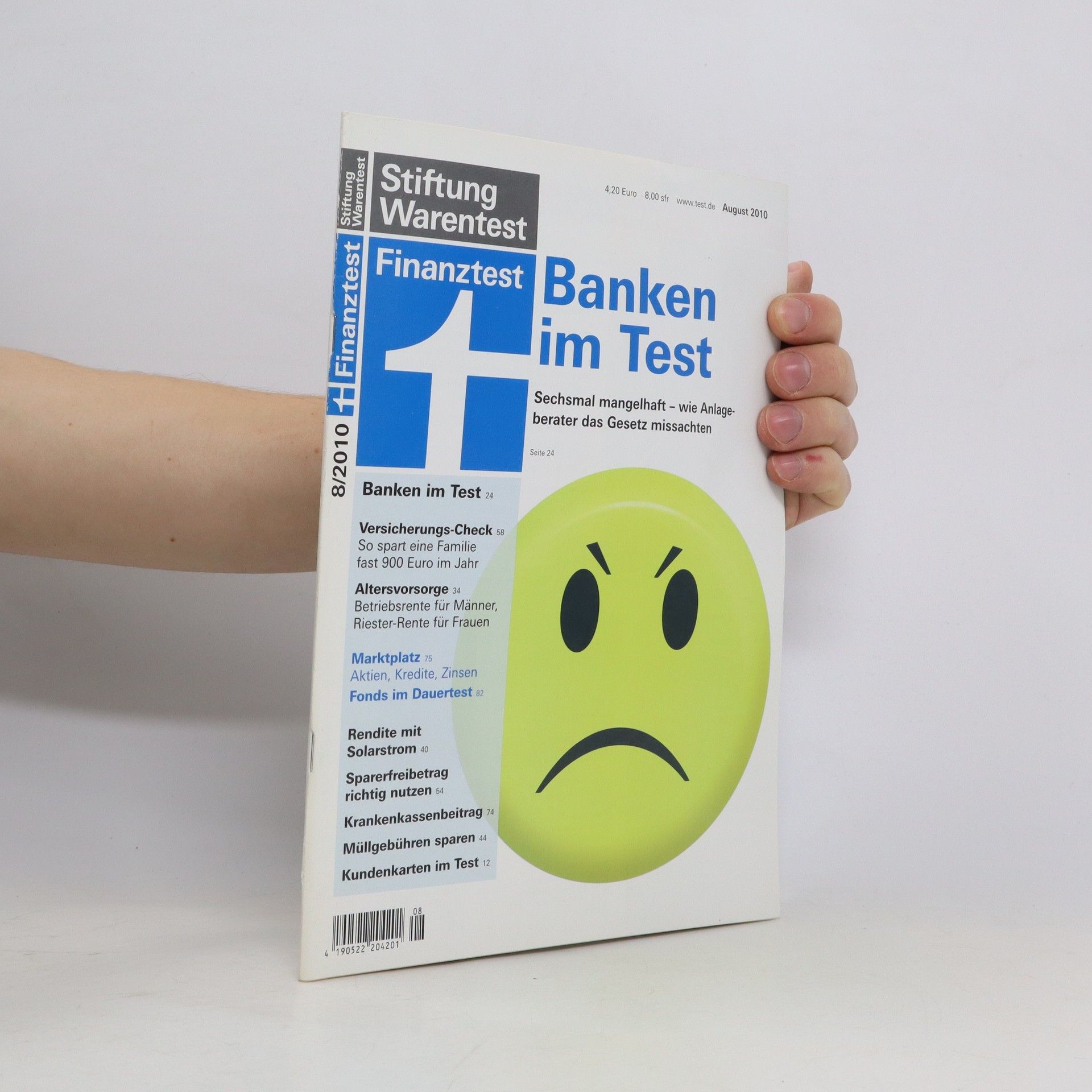 Collectif d'auteurs Finanztest. Banken in Test. 8/2010