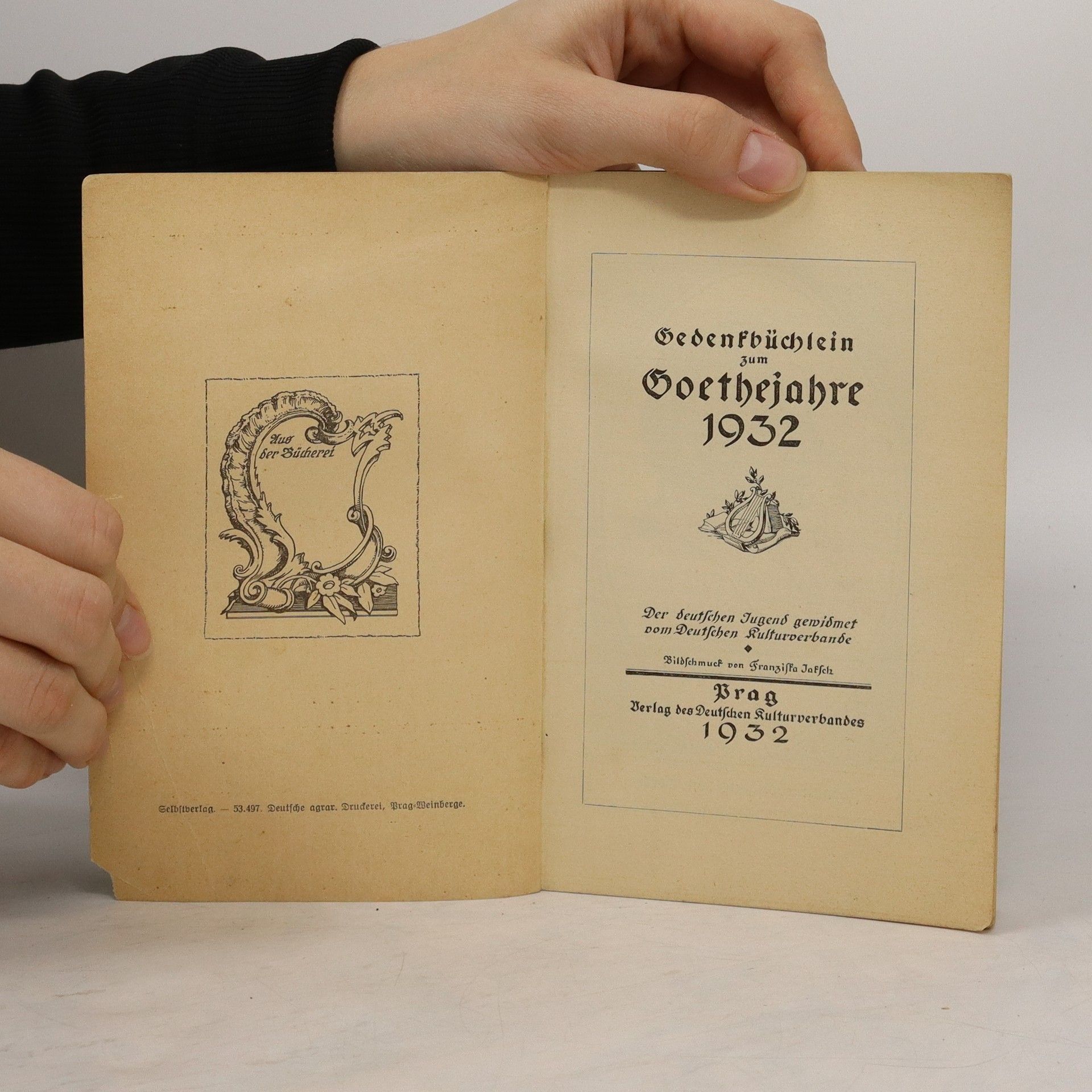 kolektiv Gedenkbüchlein zum Goethejahre 1932
