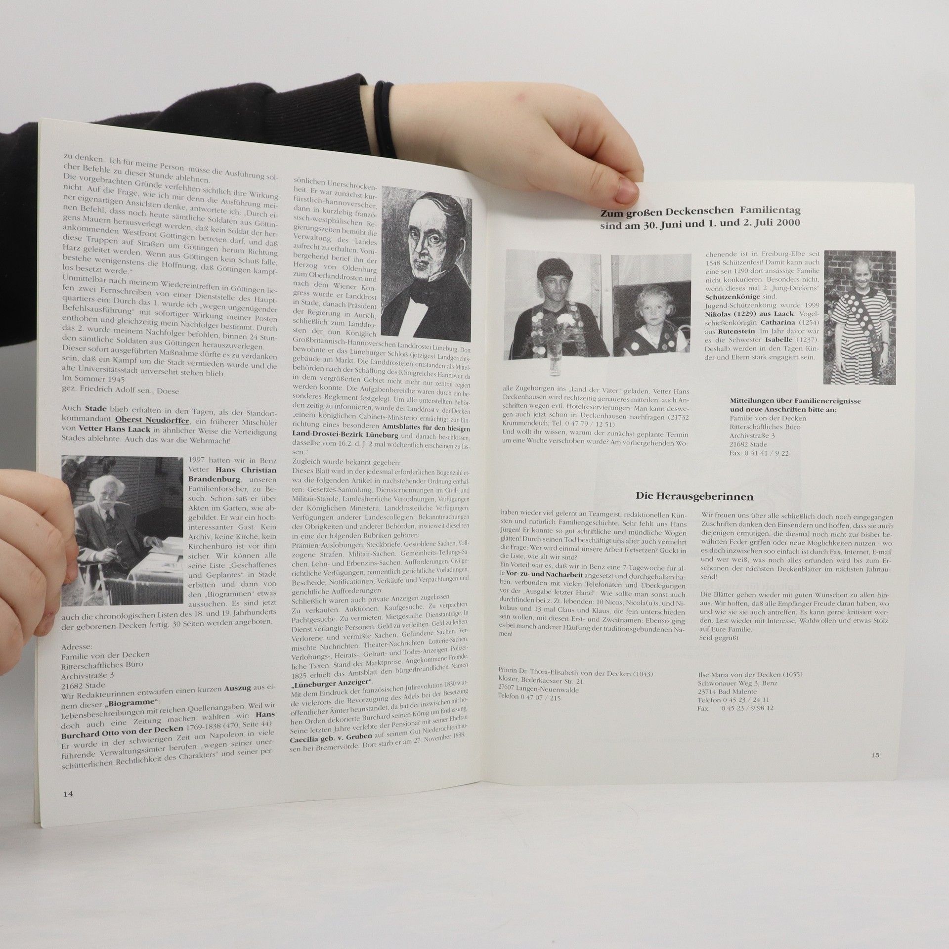 kolektiv Blätter der Familie von der Decken Nr.64. 1999/2000