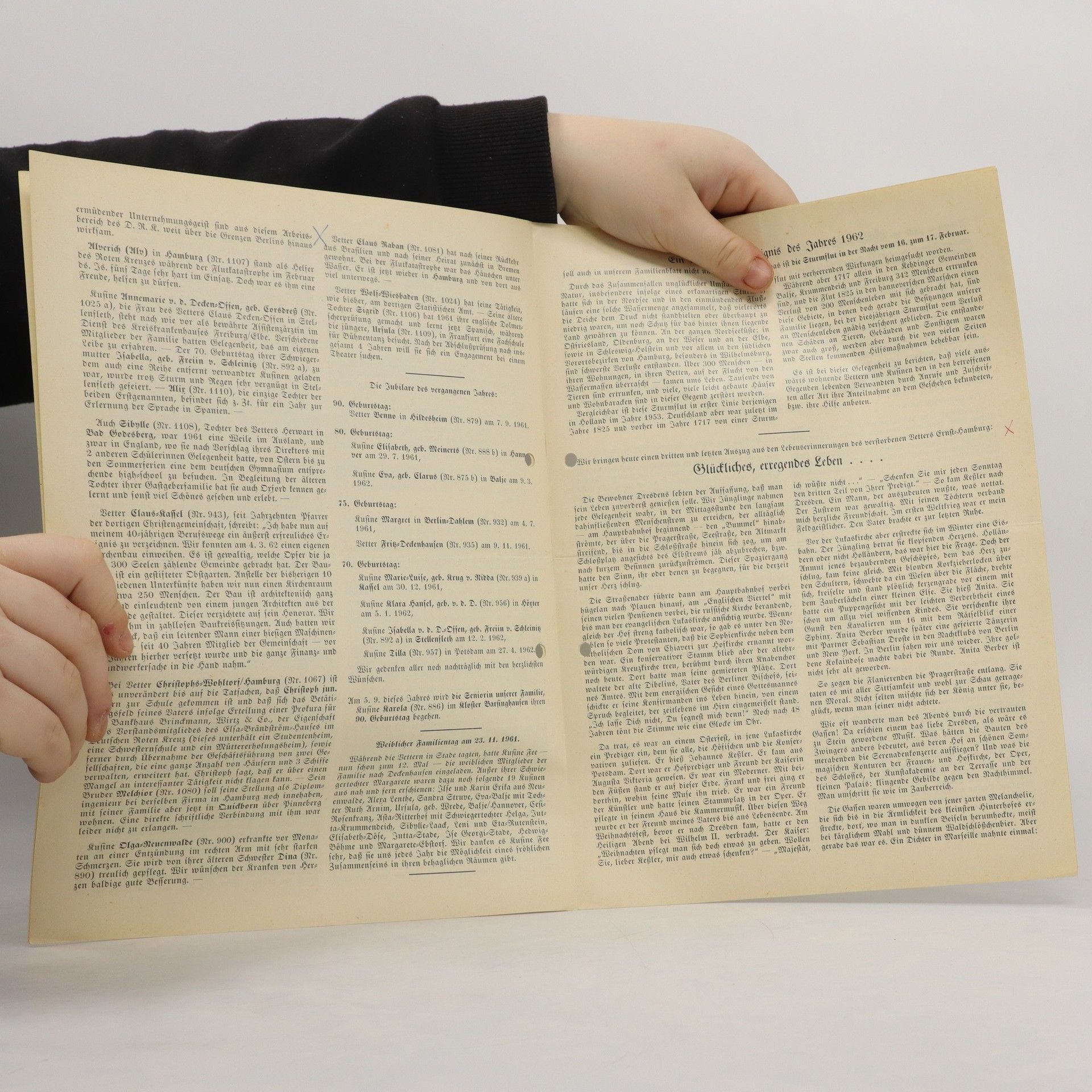 kolektiv Blätter der Familie von der Decken. Nr. 1962