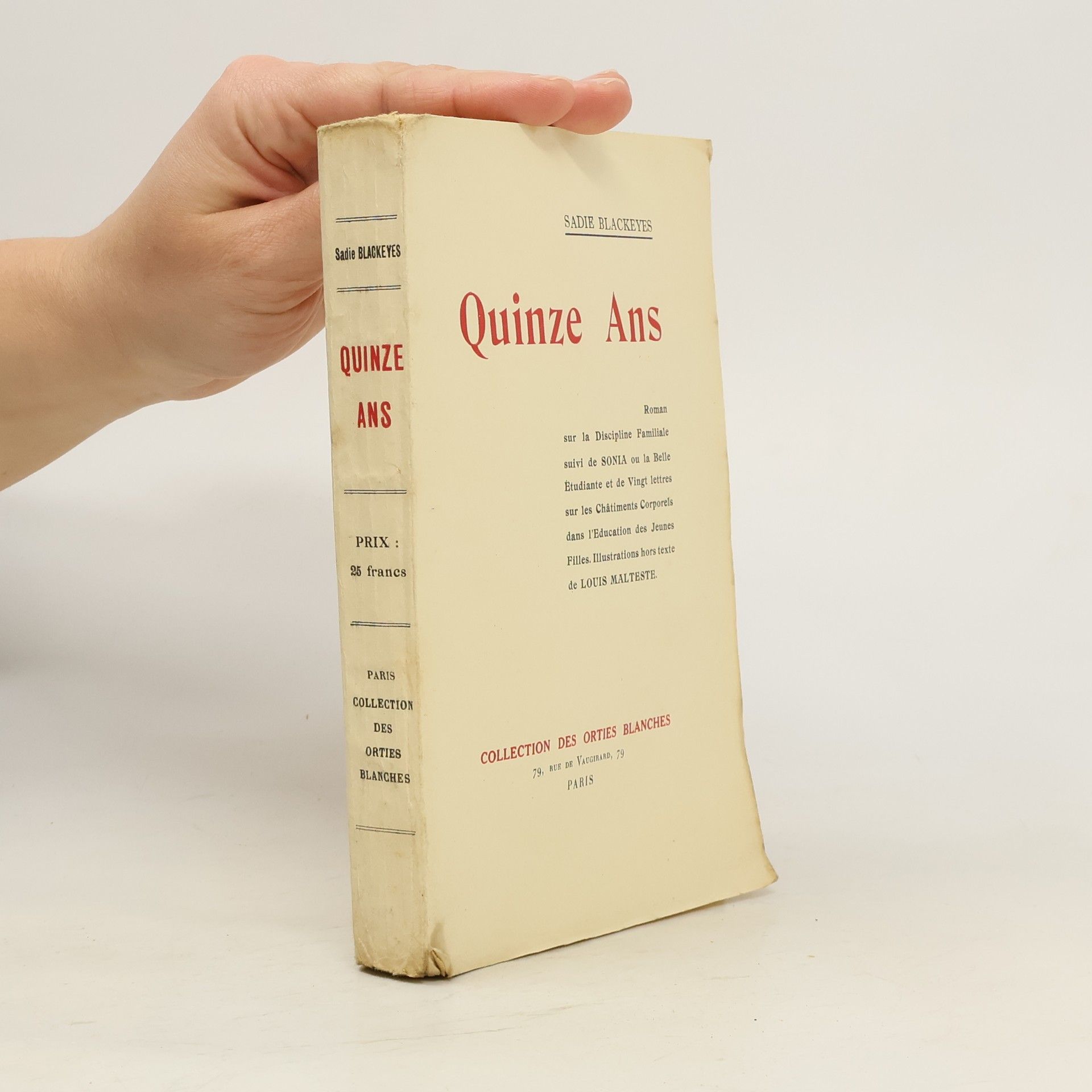 Sadie Blackeyes Quinze ans