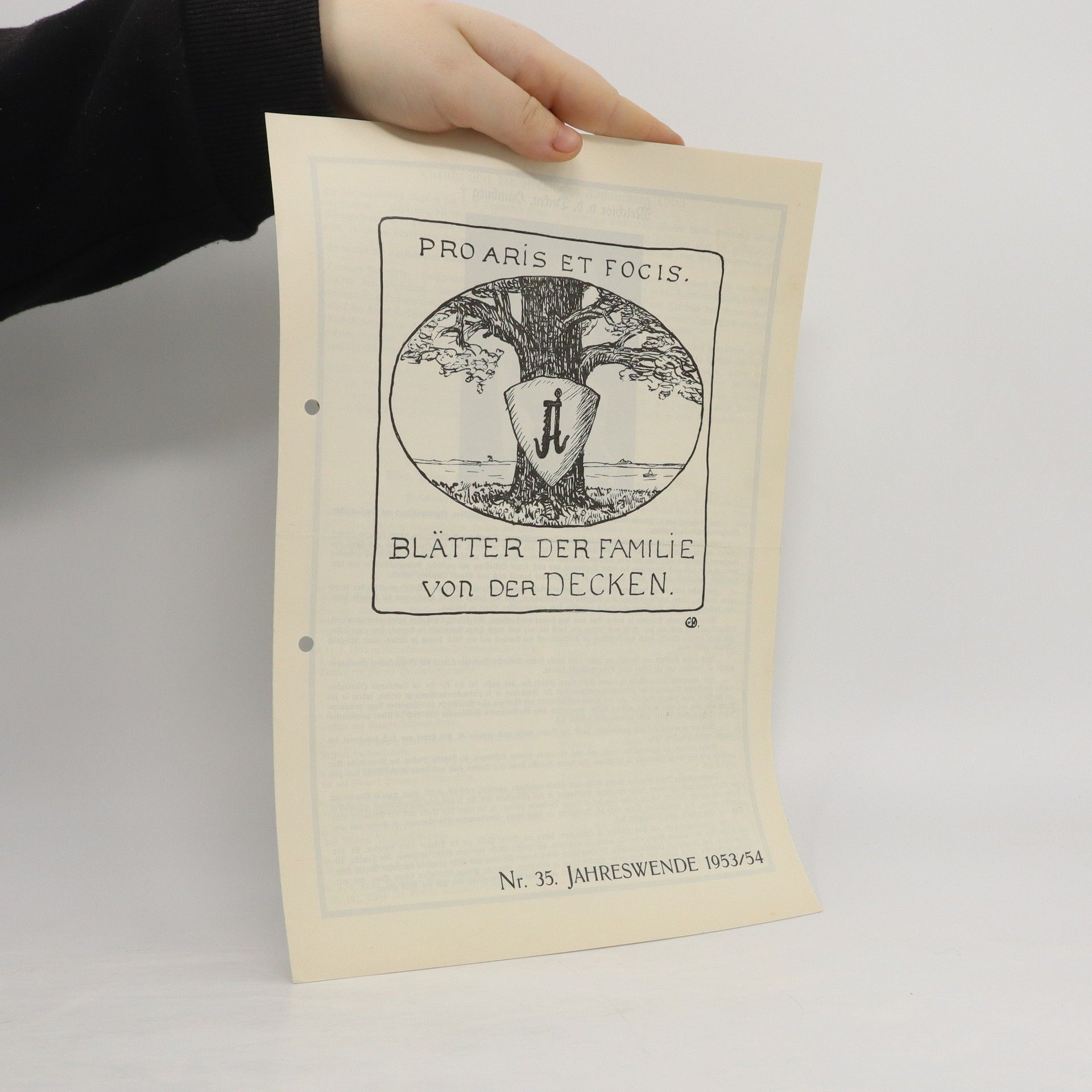 Autorenkollektiv Blätter der Familie von der Decken 35 1953/54