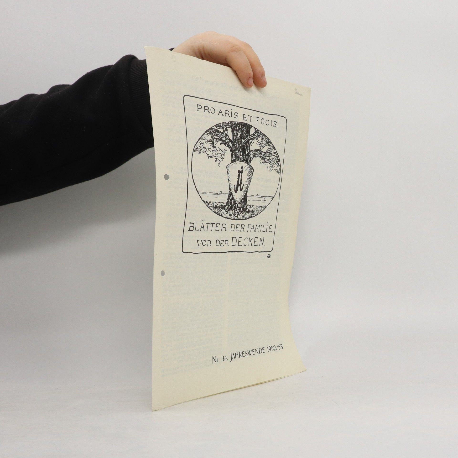 Autorenkollektiv Blätter der Familie von der Decken 34 1952/53