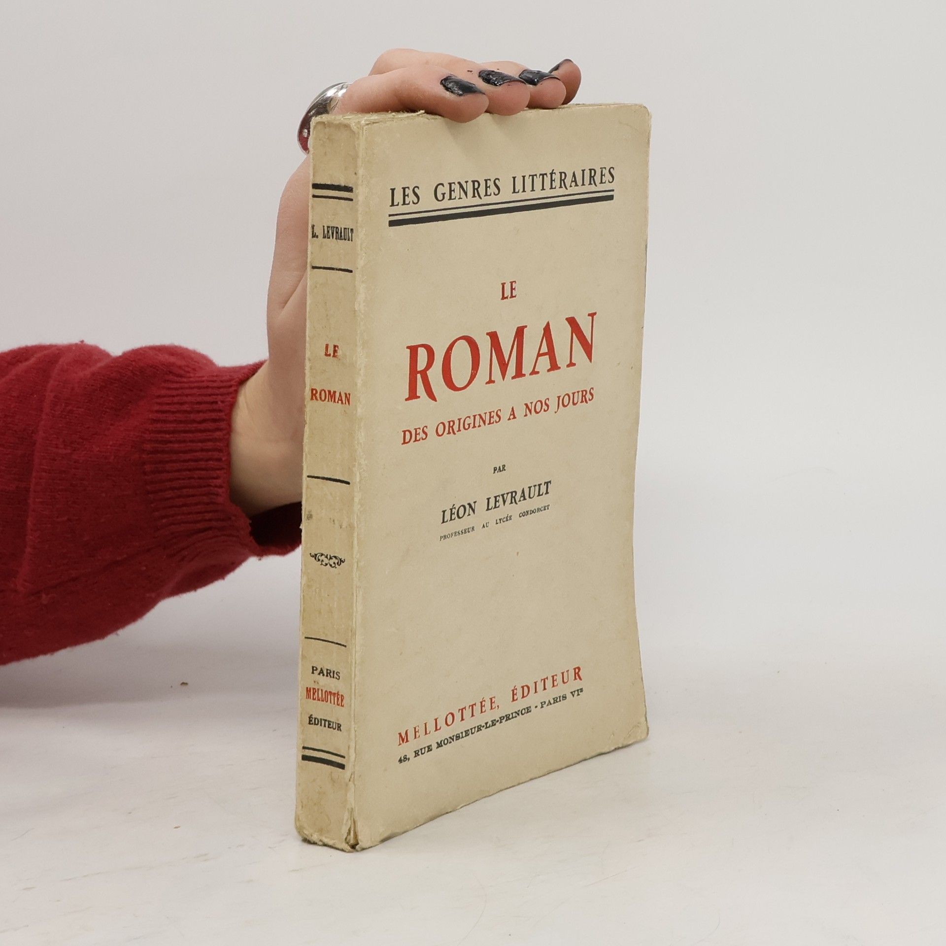 Léon Levrault Le roman des origines a nos jours