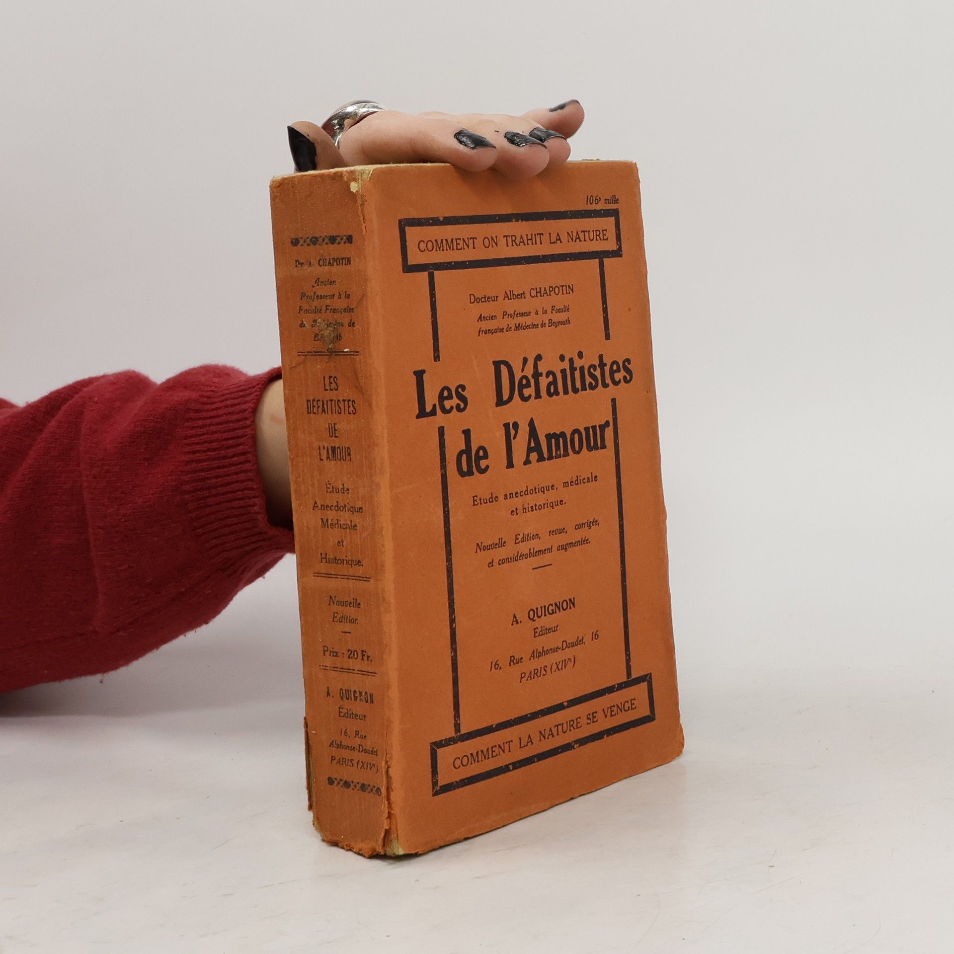 Albert Chapotin Les Défaitistes de l'Amour