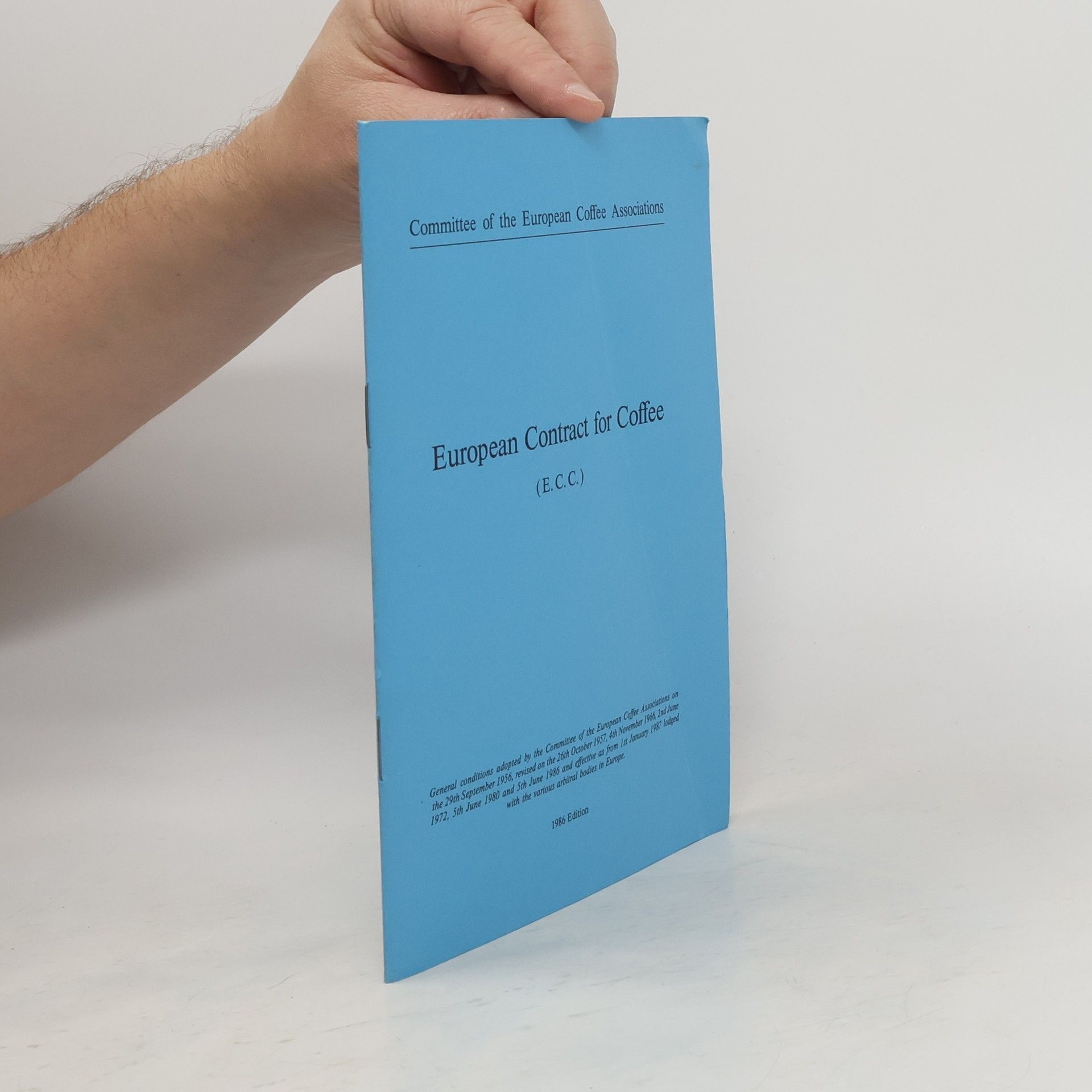 AA.VV. European Contract for Coffee