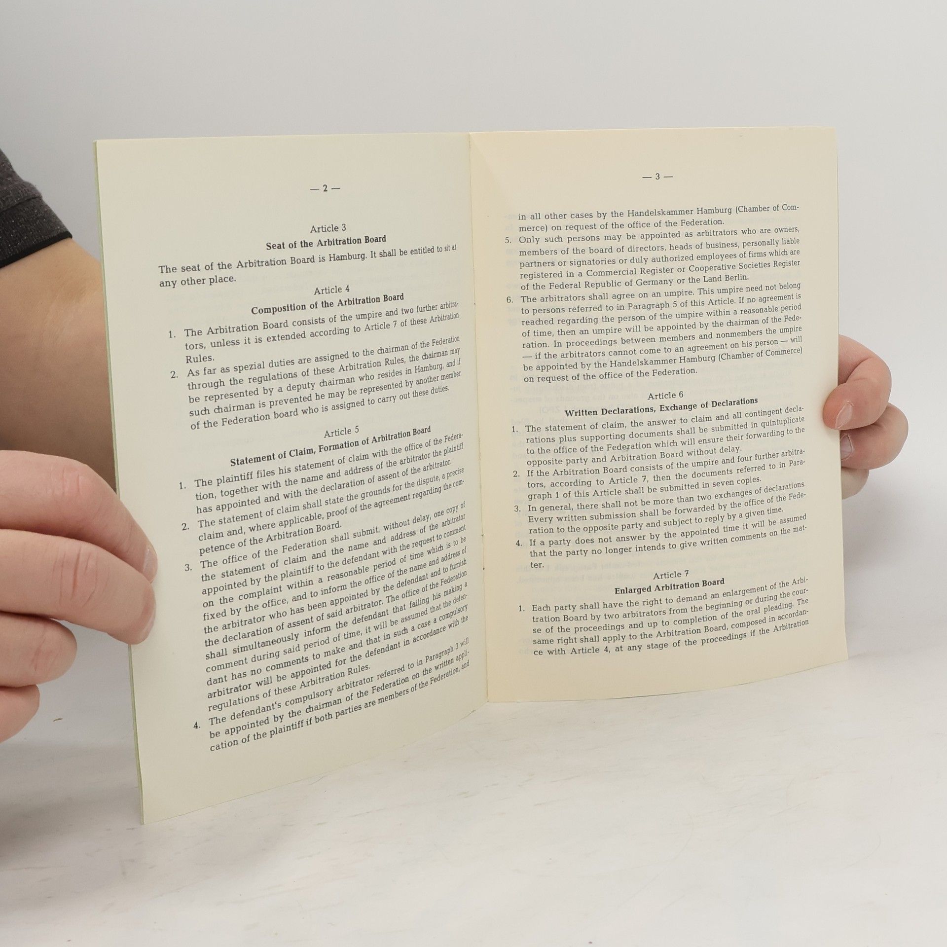 kolektiv Schiedsgerichtsordnung, Arbitration Rules