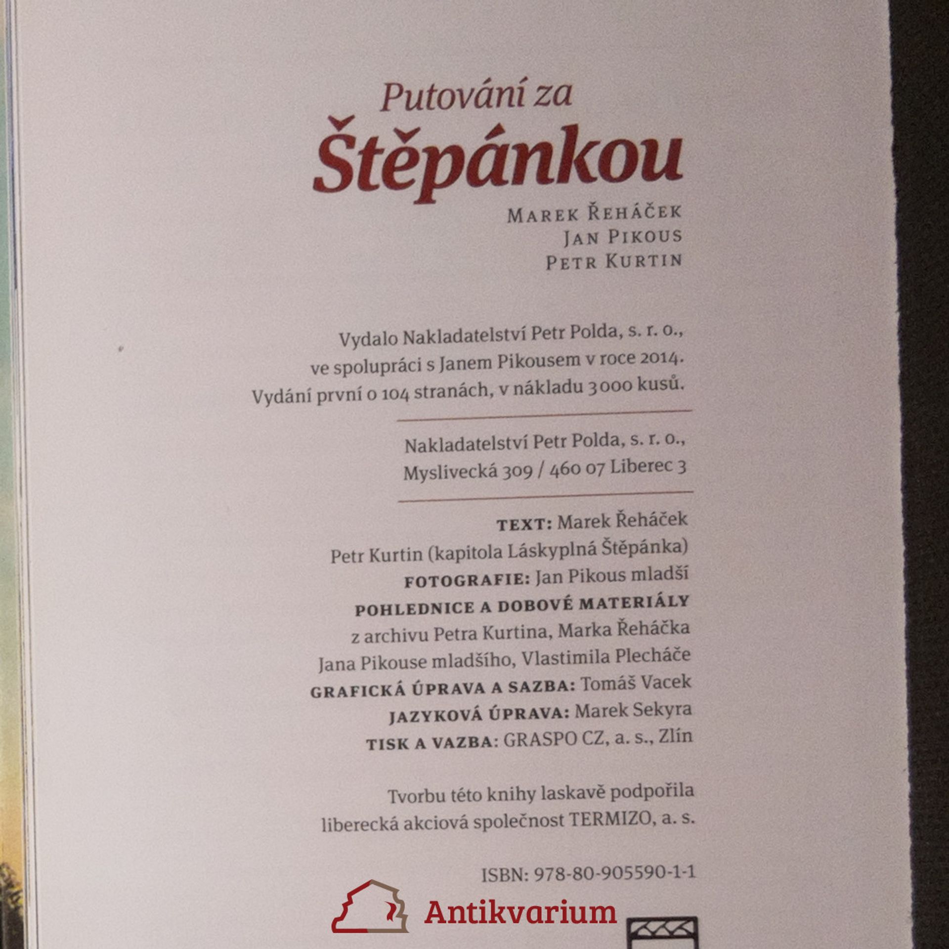 Marek Řeháček Putování za Štěpánkou
