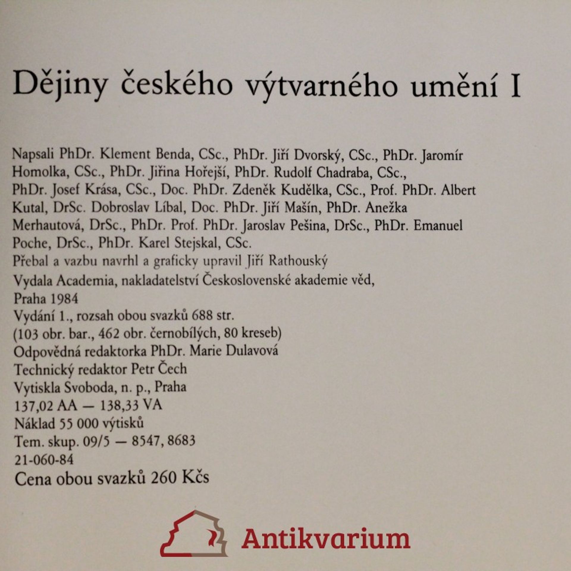 Helena Lorenzová Dějiny českého výtvarného umění I. a II. díl