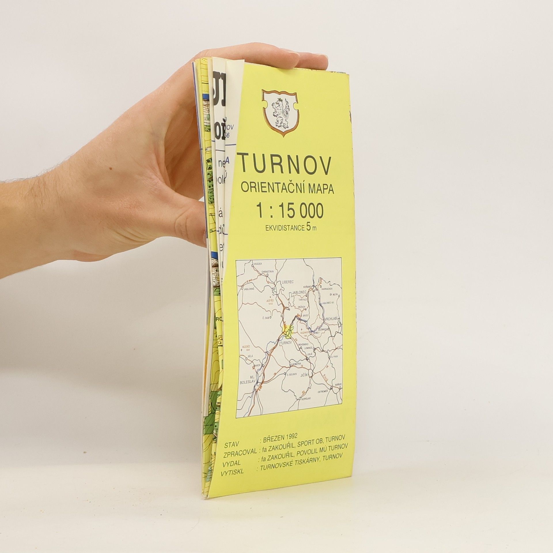 Kolektív autorov Turnov. Orientační mapa 1:15000