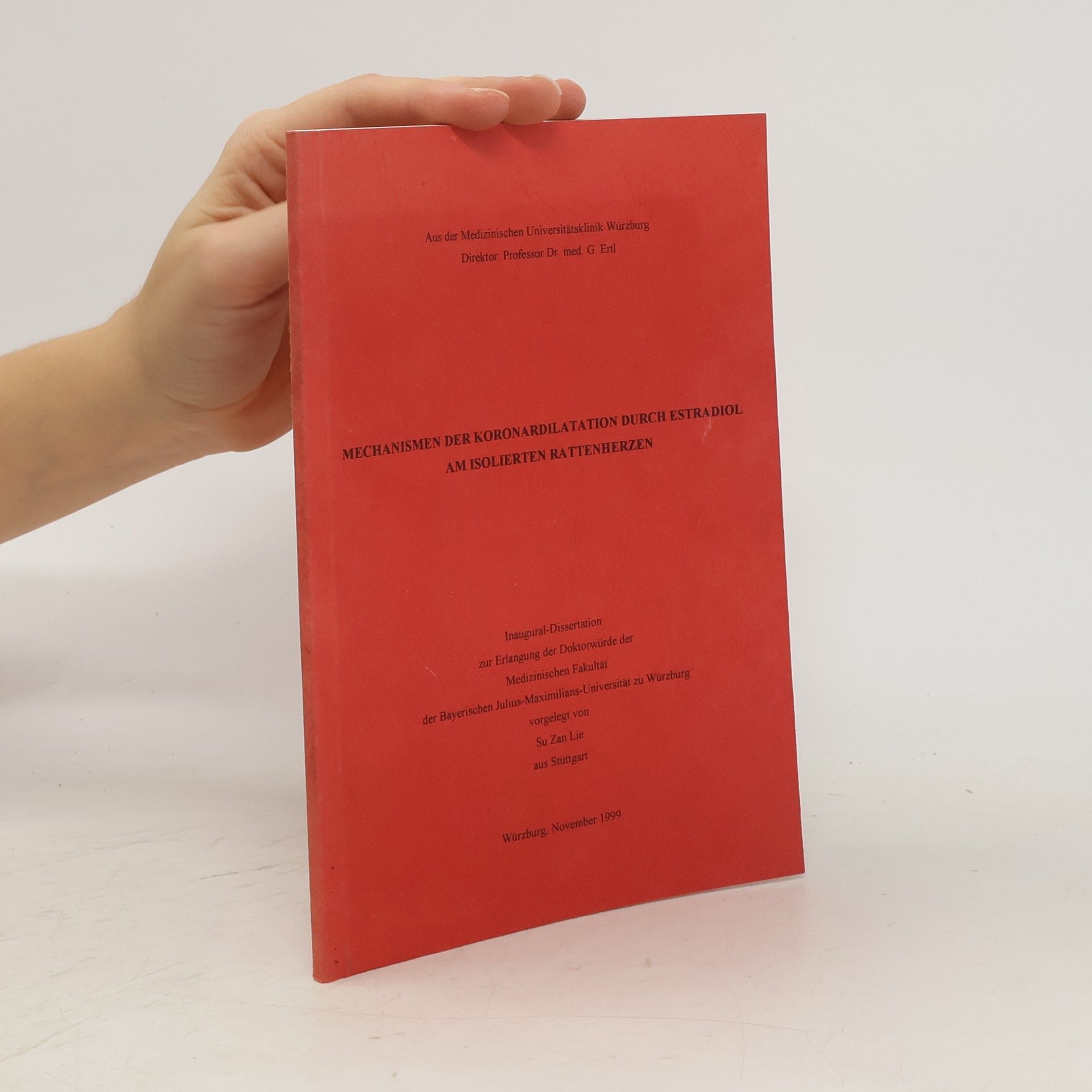 Auteurscollectief Mechanismen der Koronardilatation durch Estradiol am isolierten Rattenherzen