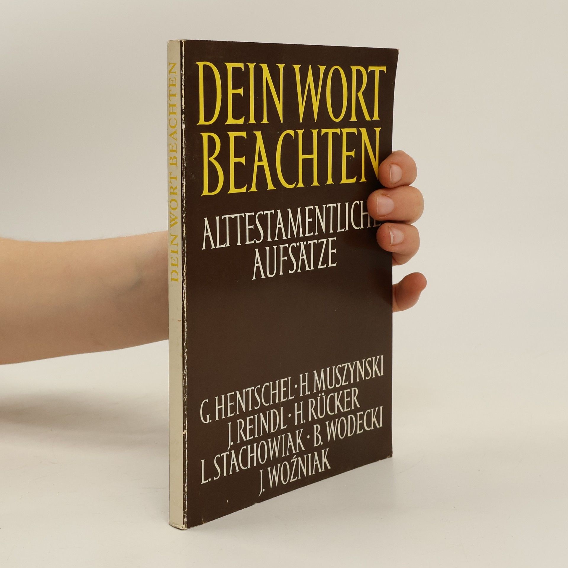 Josef Reindl Dein Wort beachten. Alttestamentliche Aufsätze