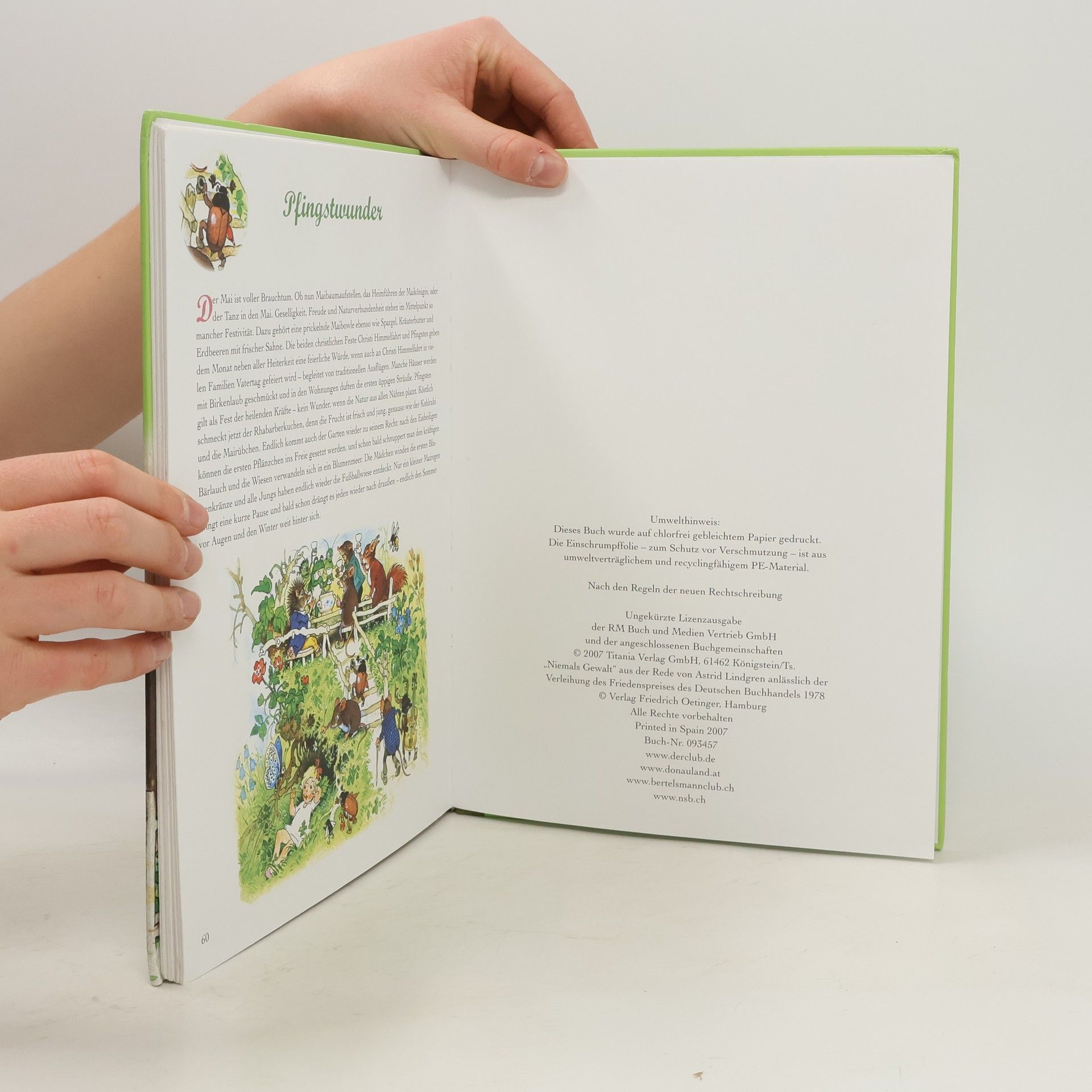 Various authors Das grosse Fritz Baumgarten Frühlings- und Osterbuch