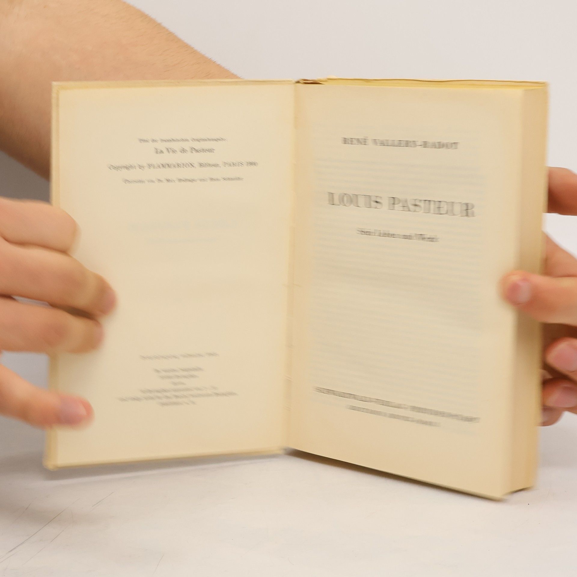 René ValléryRadot Louis Pasteur. Sein Leben und Werk