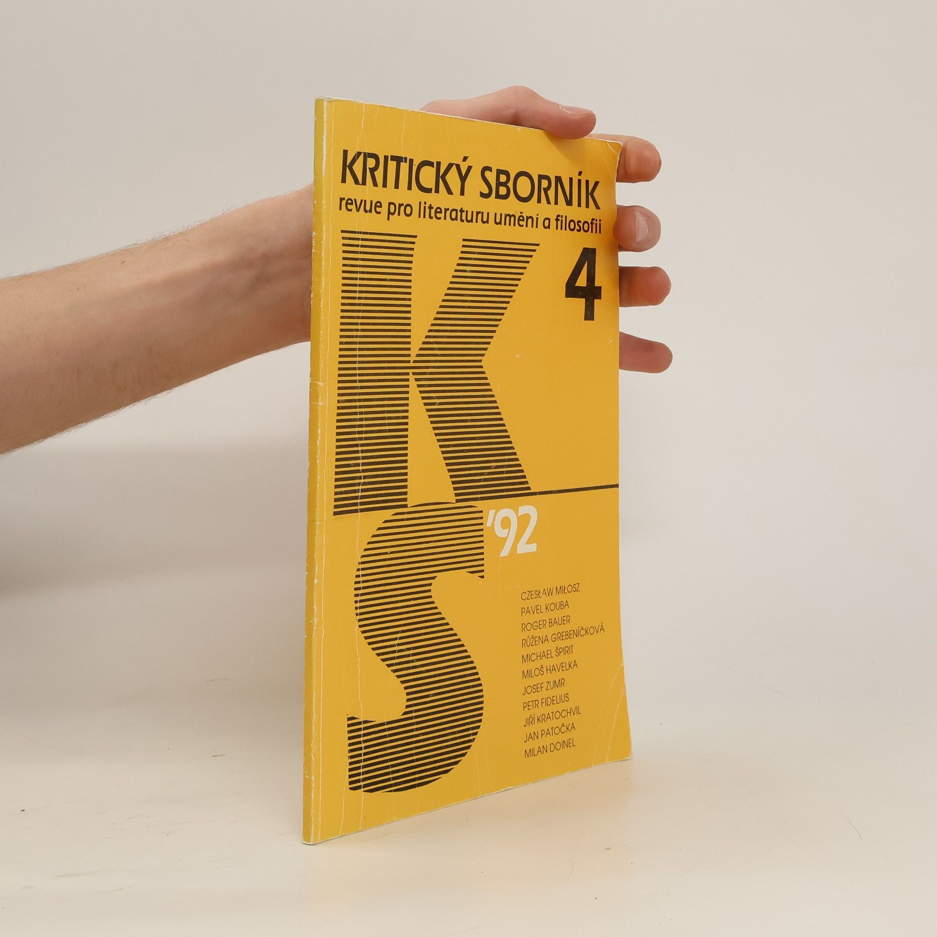 Collectif d'auteurs Kritický sborník 4/92