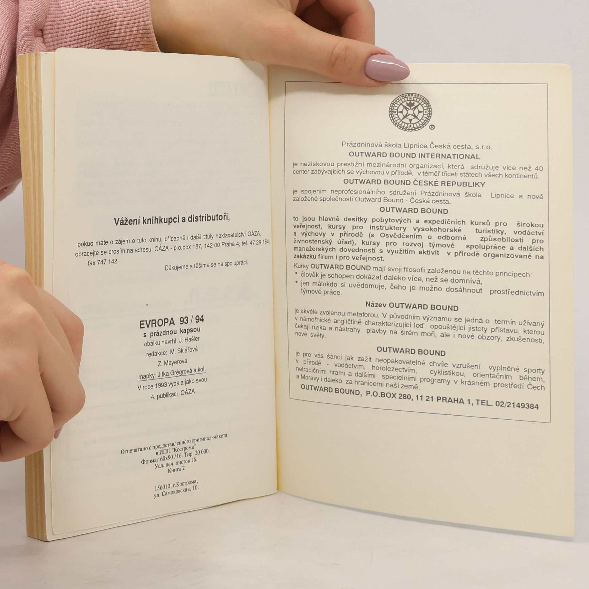 Kolektiv autorů Evropa s prázdnou kapsou. Průvodce 93/94
