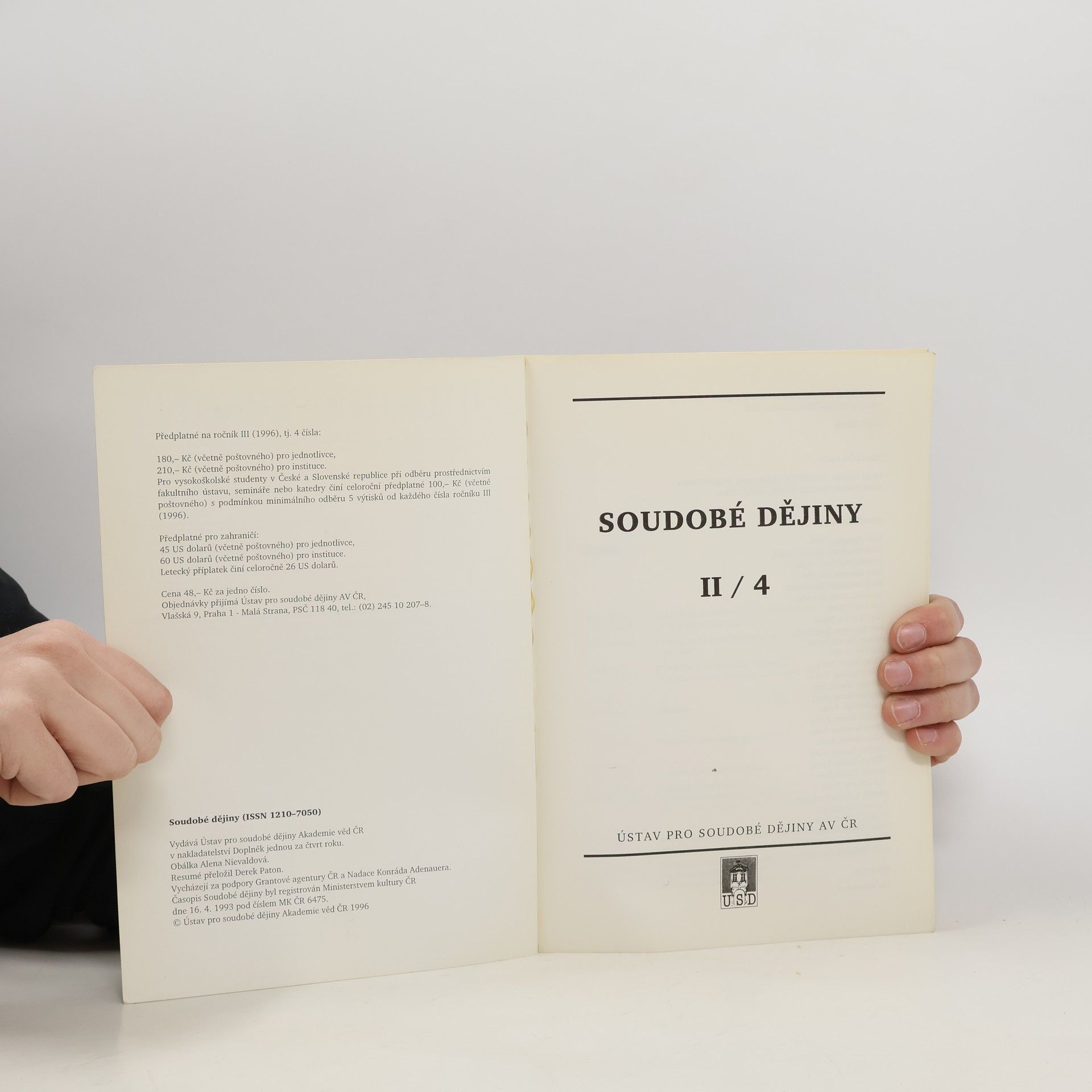 Kolektív autorov Soudobé dějiny 4/95