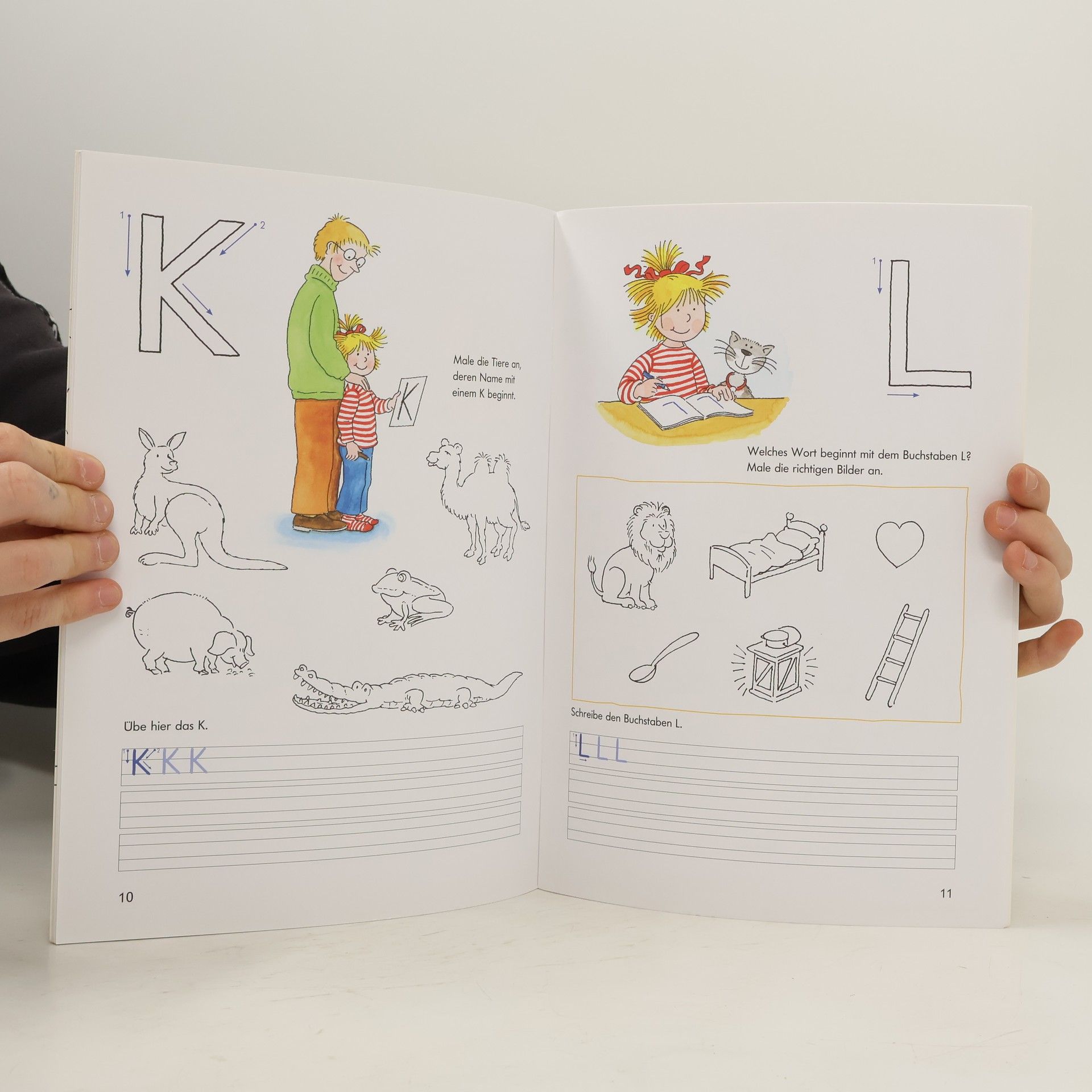 Hanna Sörensen Buchstaben schreiben