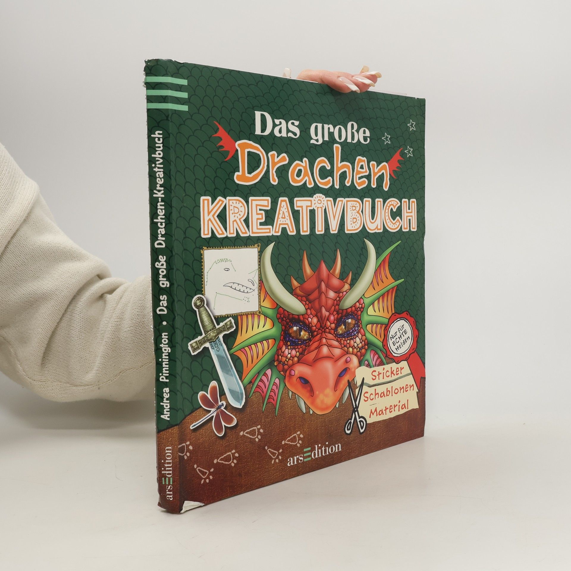 Andrea Pinnington Das große Drachen-Kreativbuch. Sticker, Schablonen, Material