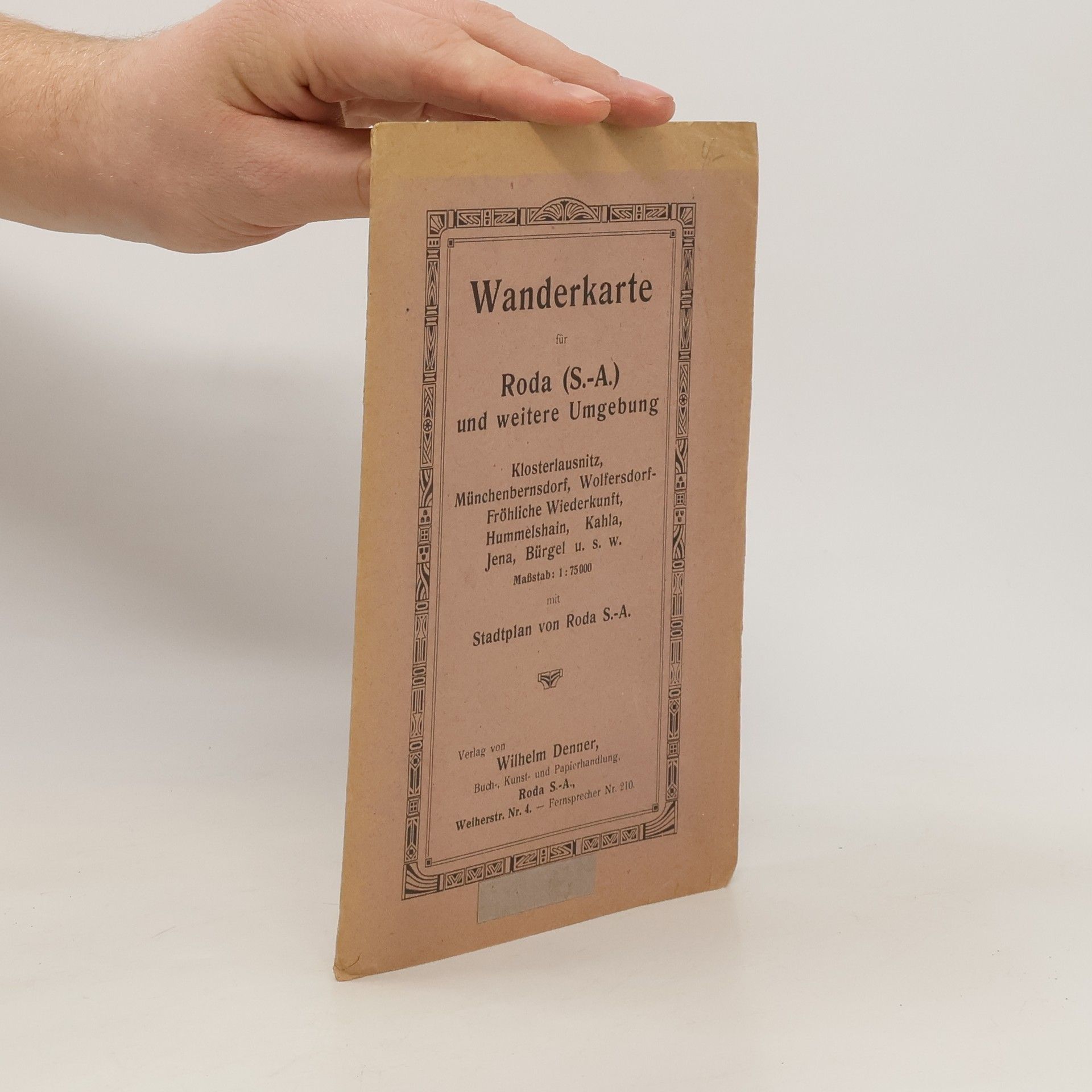 Autorenkollektiv Wanderkarte für Roda (S.-A.) und weitere Umgebung