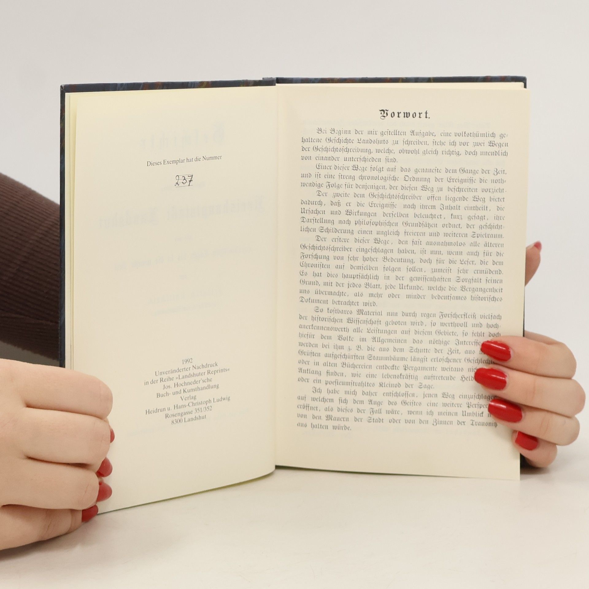 kolektiv Geschichte der königl. bayerischen Kreishauptstadt Landshut (nummerierte Ausgabe)