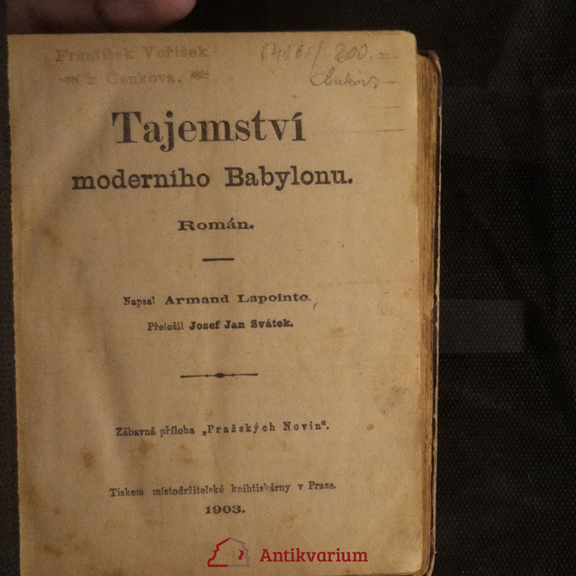 A. Lapointe Tajemství moderního Babylonu