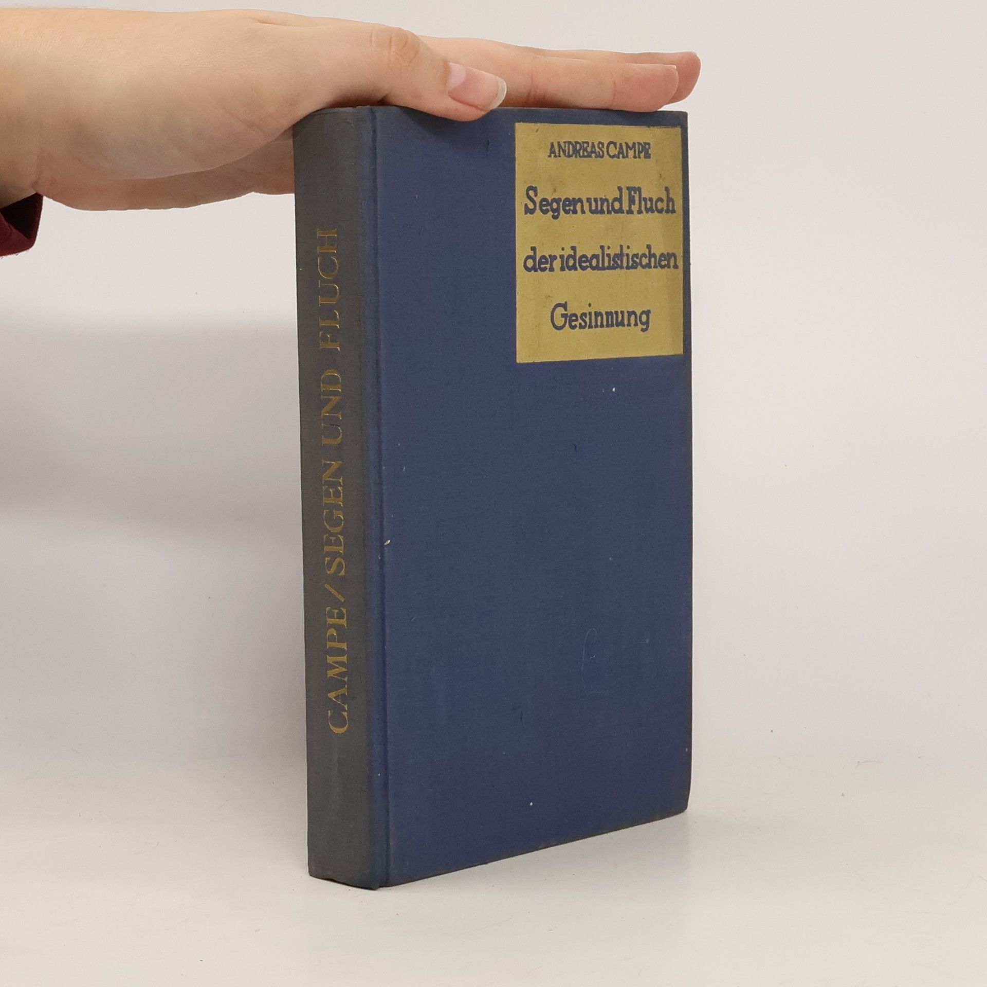 Andreas Campe Segen und Fluch der idealistischen Gesinnung