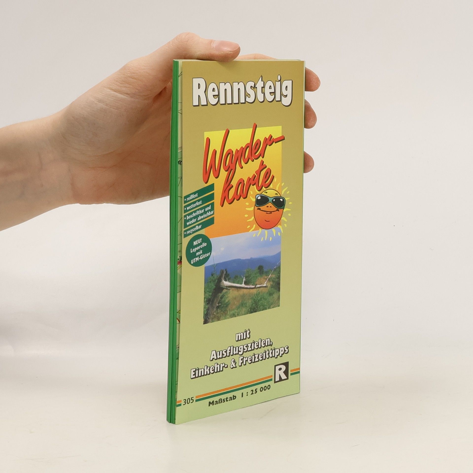 PublicPress Wanderkarte Rennsteig, Hörschel - Blankenstein, 34 Teilktn.